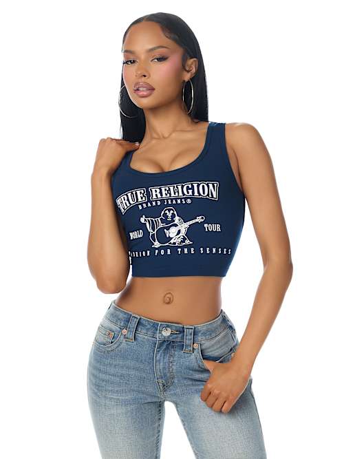 Women's Logo Crop Tank Top