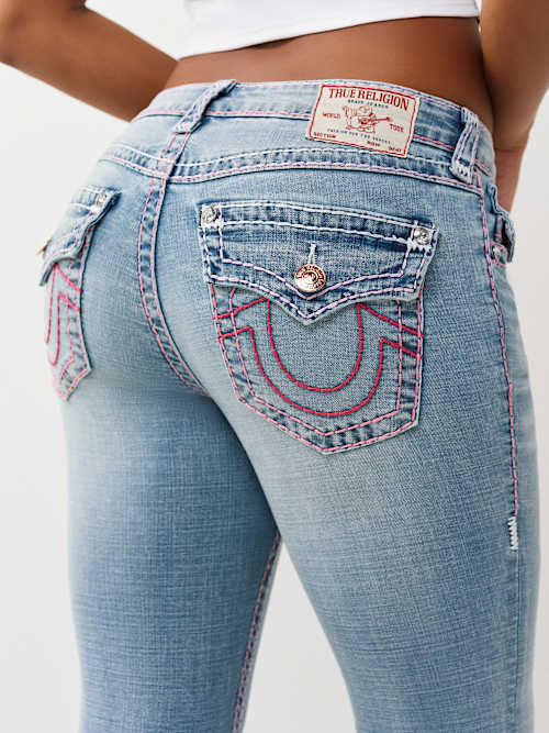 Women's Becca Mid Rise Super T Flap Bootcut Jean