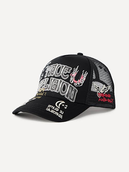 Flame Horseshoe Trucker Hat