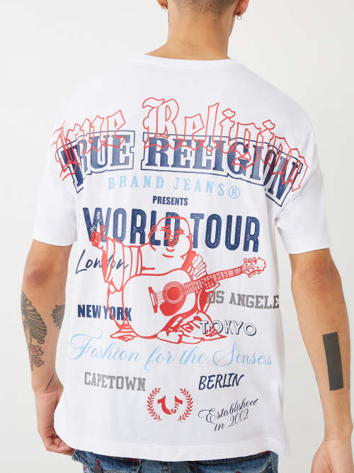 НЕПРИНУЖДЕННАЯ ФУТБОЛКА С ЛОГОТИПОМ МИРОВОГО ТУРА