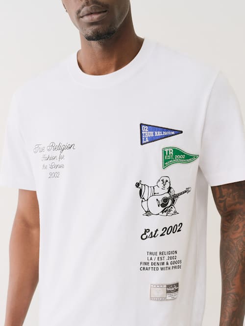 ФУТБОЛКА С ЛОГОТИПОМ КОЛЛЕДЖА В ТЯЖЕЛОМ ВЕСЕ