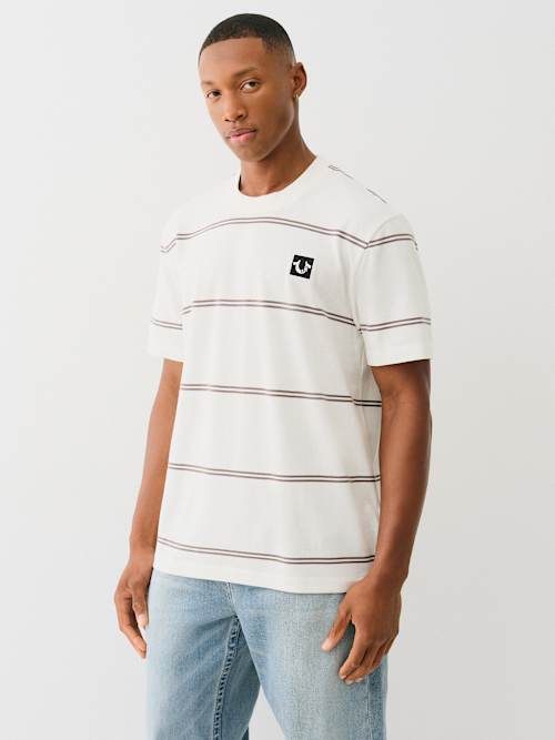 НЕПРИНУЖДЕННАЯ ФУТБОЛКА В ПОЛОСКУ