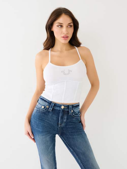 КОРСЕТНЫЙ ТОП С ПОДКОВООБРАЗНЫМ ВЫРЕЗОМ