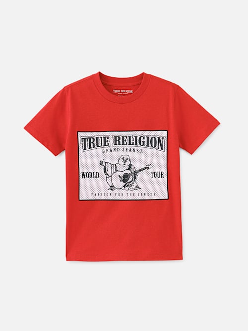 ФУТБОЛКА С СЕТЧАТЫМ ЛОГОТИПОМ ДЛЯ МАЛЬЧИКОВ