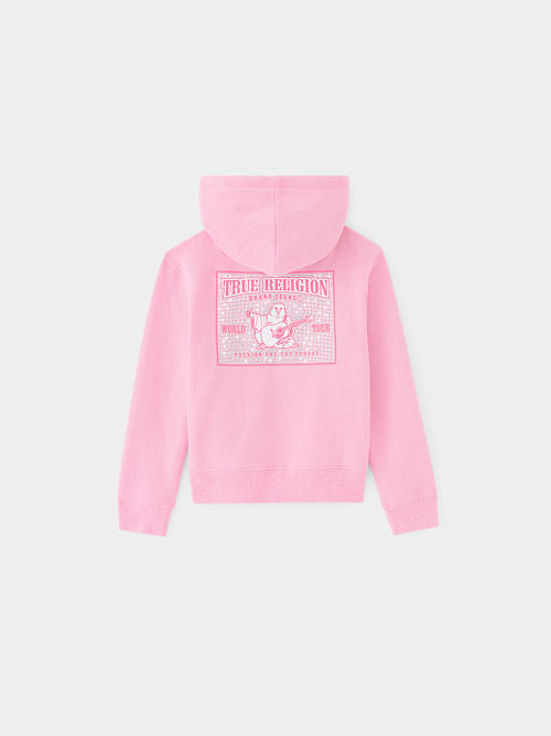 ТОЛСТОВКА С КАПЮШОНОМ НА МОЛНИИ С ЛОГОТИПОМ GIRLS GLITTER WORLD TOUR