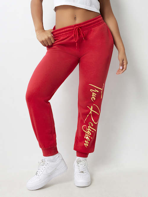 ДЖОГГЕР СРЕДНЕЙ ПОСАДКИ С МЕТАЛЛИЧЕСКИМ ЛОГОТИПОМ