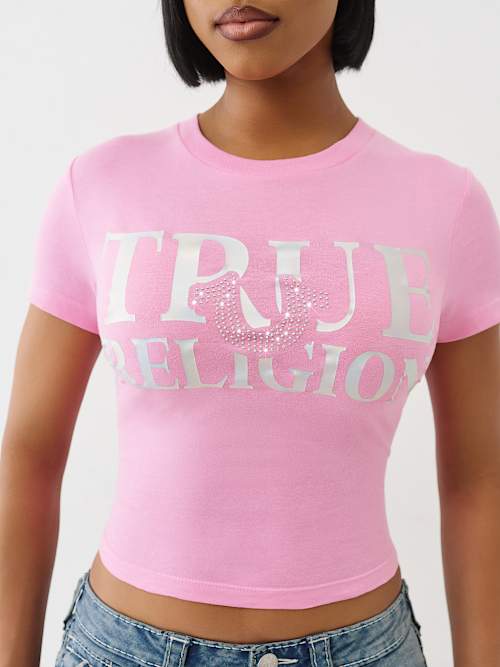 ДЕТСКАЯ ФУТБОЛКА С ХРУСТАЛЬНОЙ ПОДКОВОЙ