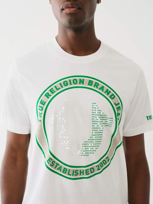 ФУТБОЛКА С ЛОГОТИПОМ В ВИДЕ ХРУСТАЛЬНОЙ ПОДКОВЫ