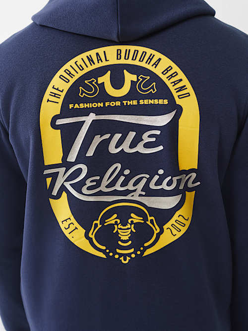 ТОЛСТОВКА НА МОЛНИИ С НАКЛАДНЫМ ЛОГОТИПОМ