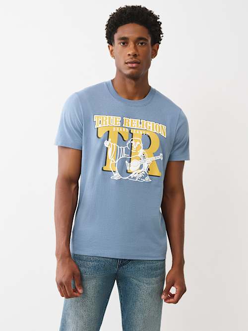 ГРАФИЧЕСКАЯ ФУТБОЛКА С НАНЕСЕННЫМ ЛОГОТИПОМ БУДДЫ