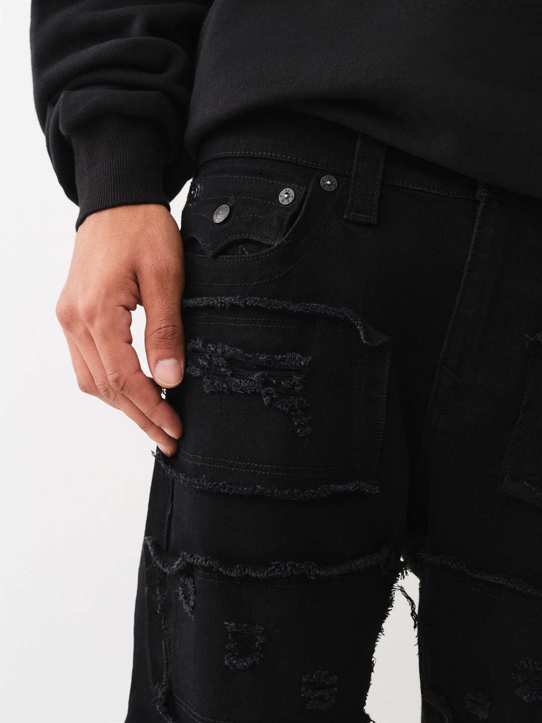 ROCCO DISTRESSED STACKED JEAN True Religion