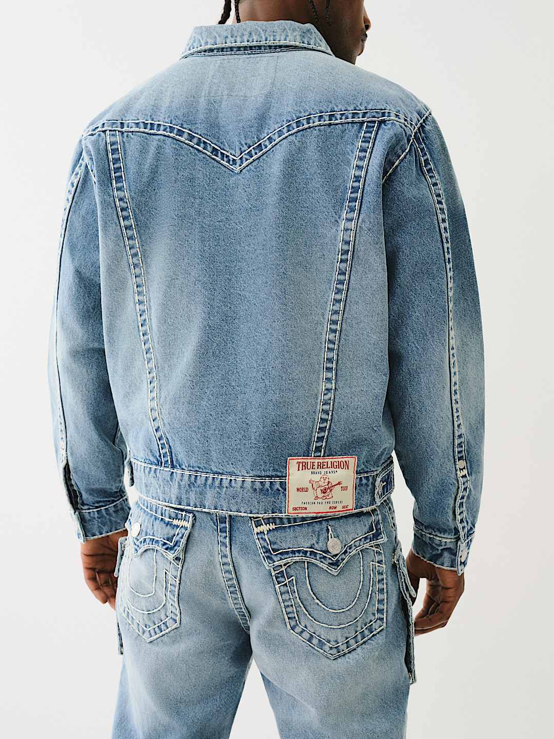 Oversized Super T Denim Trucker Jacket True Religion