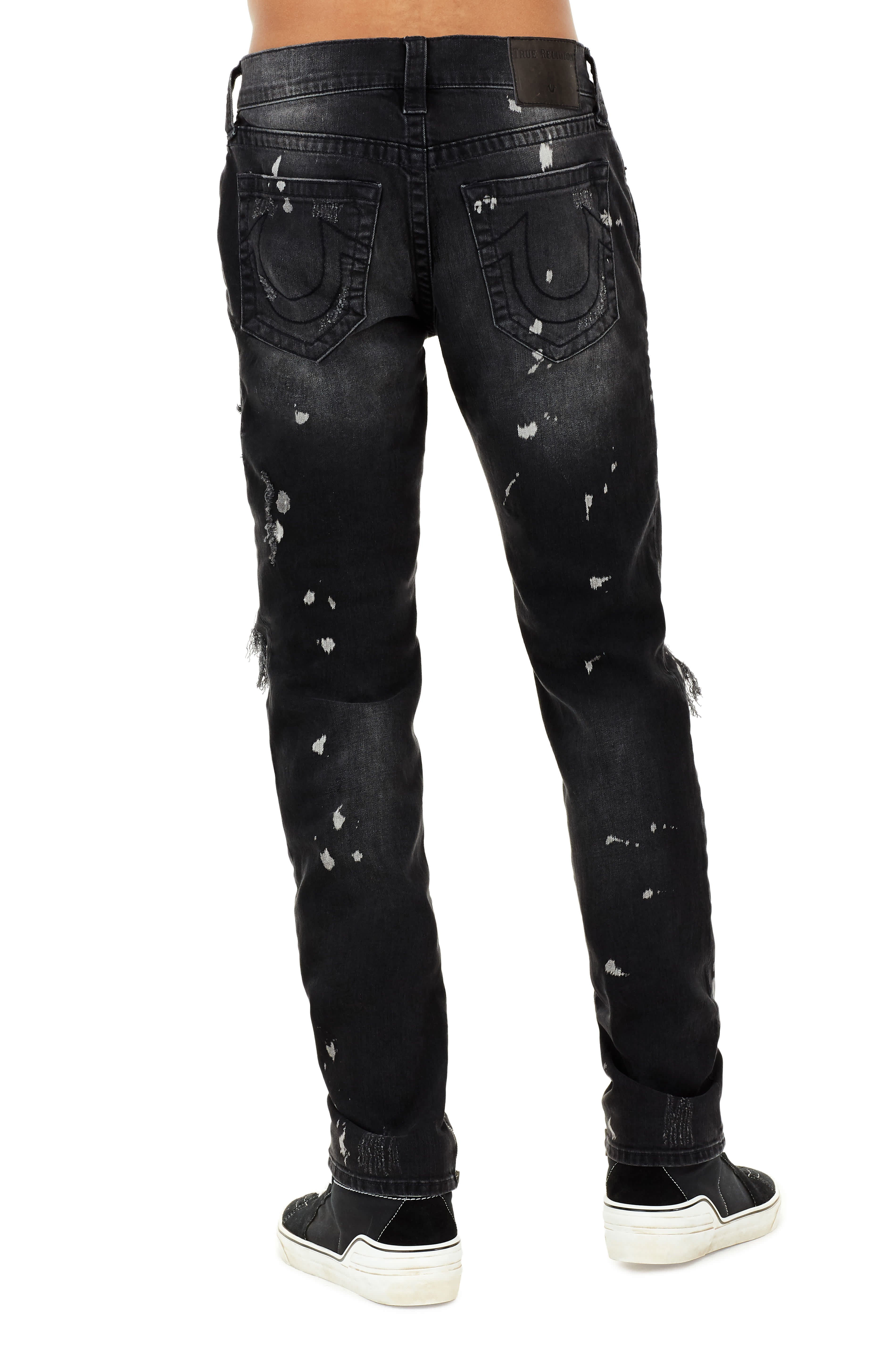 MENS BLEACH SPLATTER DESTROYED ROCCO SKINNY JEAN, image 2