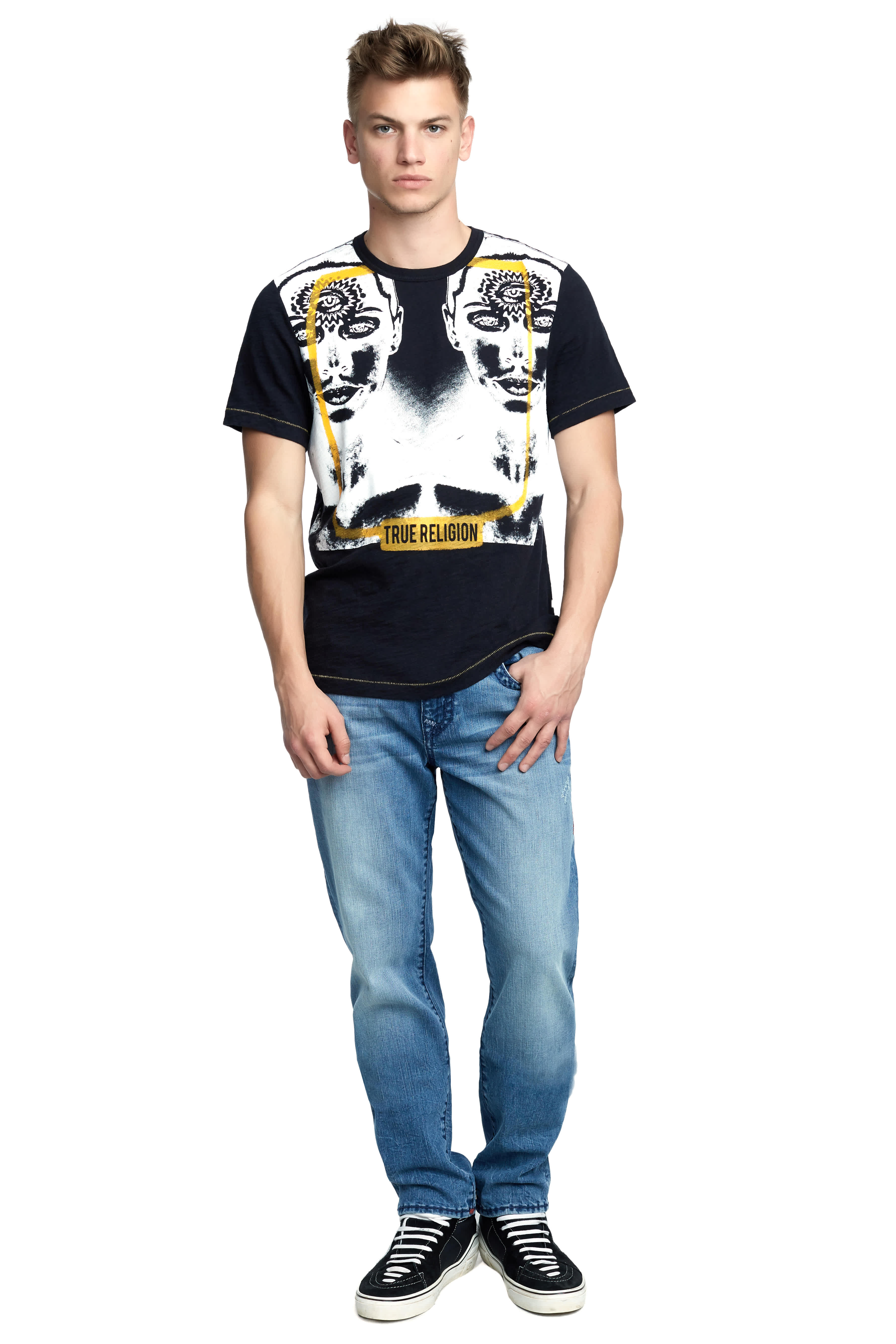 MENS TWO FACED GRAPHIC TEE