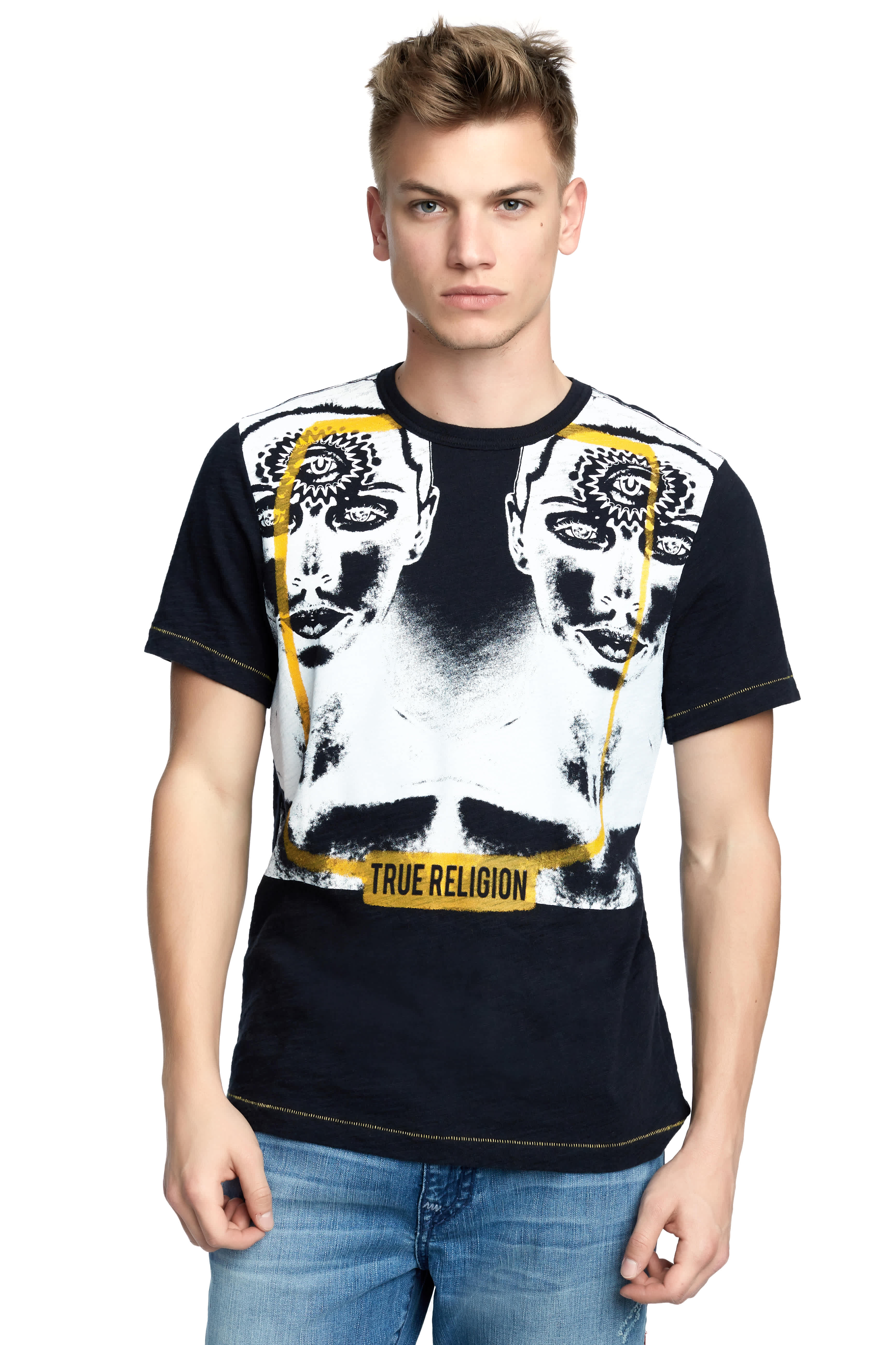 MENS TWO FACED GRAPHIC TEE