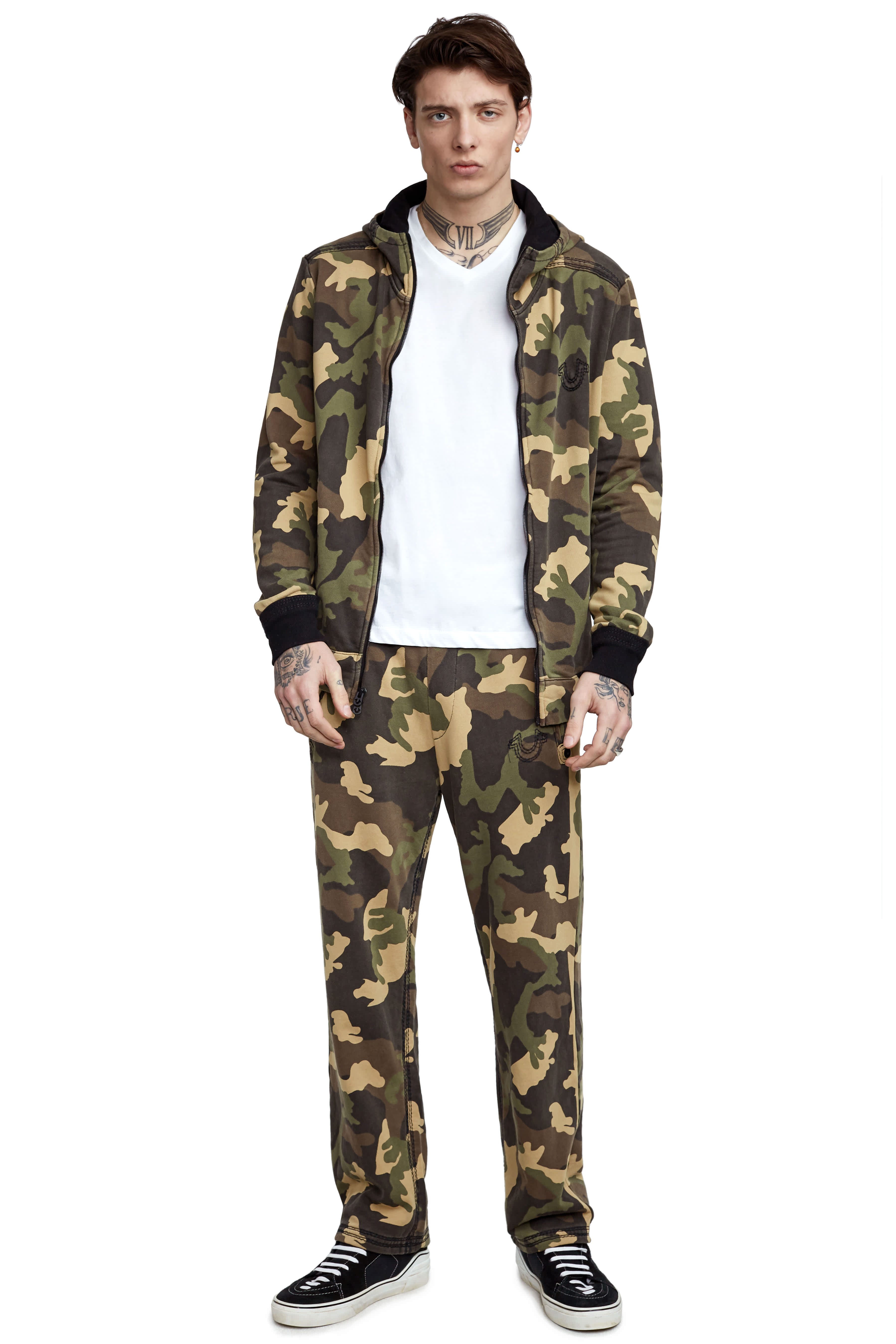 MENS CAMO ZIP HOODIE
