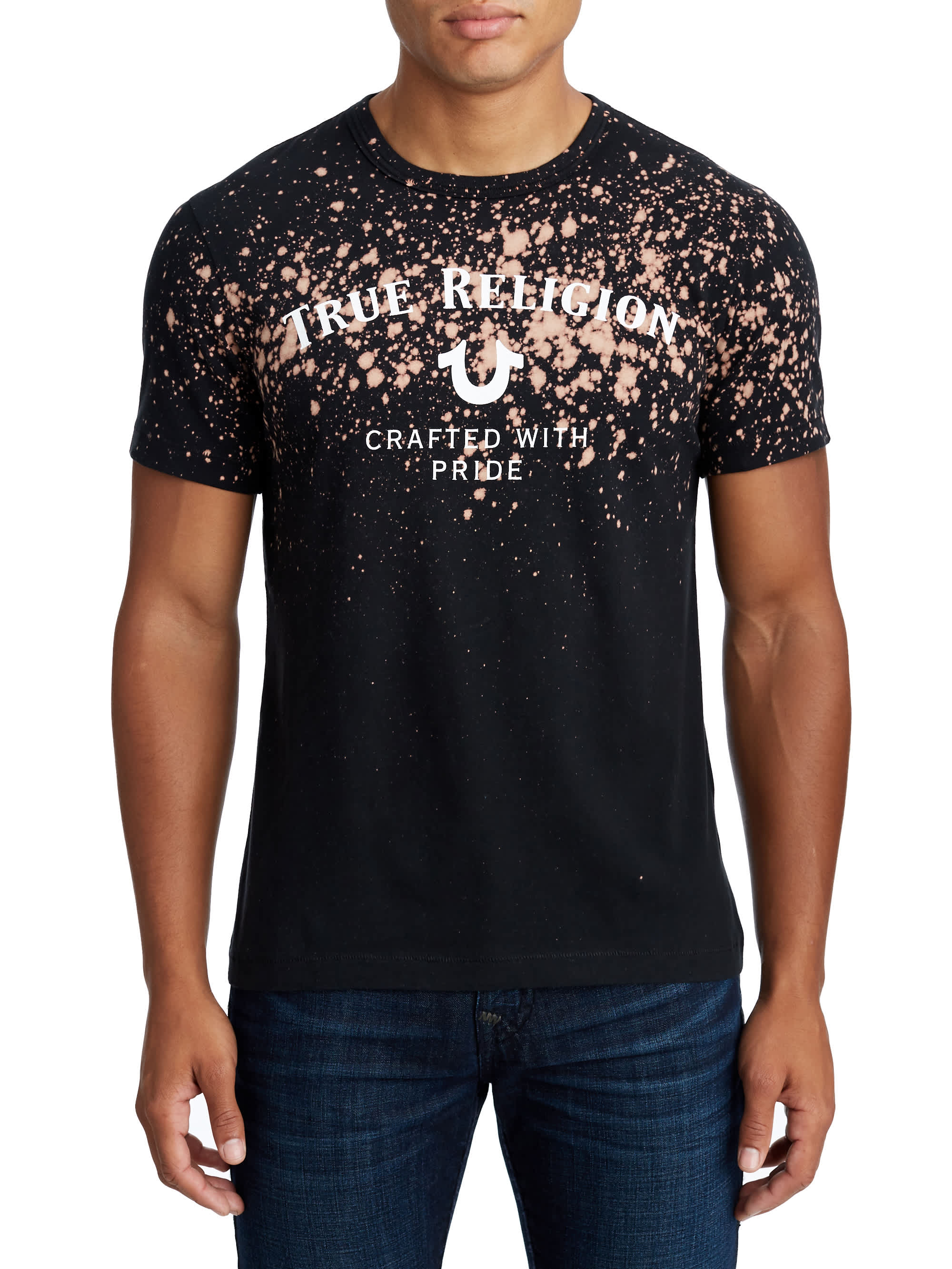 MENS BLEACHED HERITAGE GRAPHIC TEE