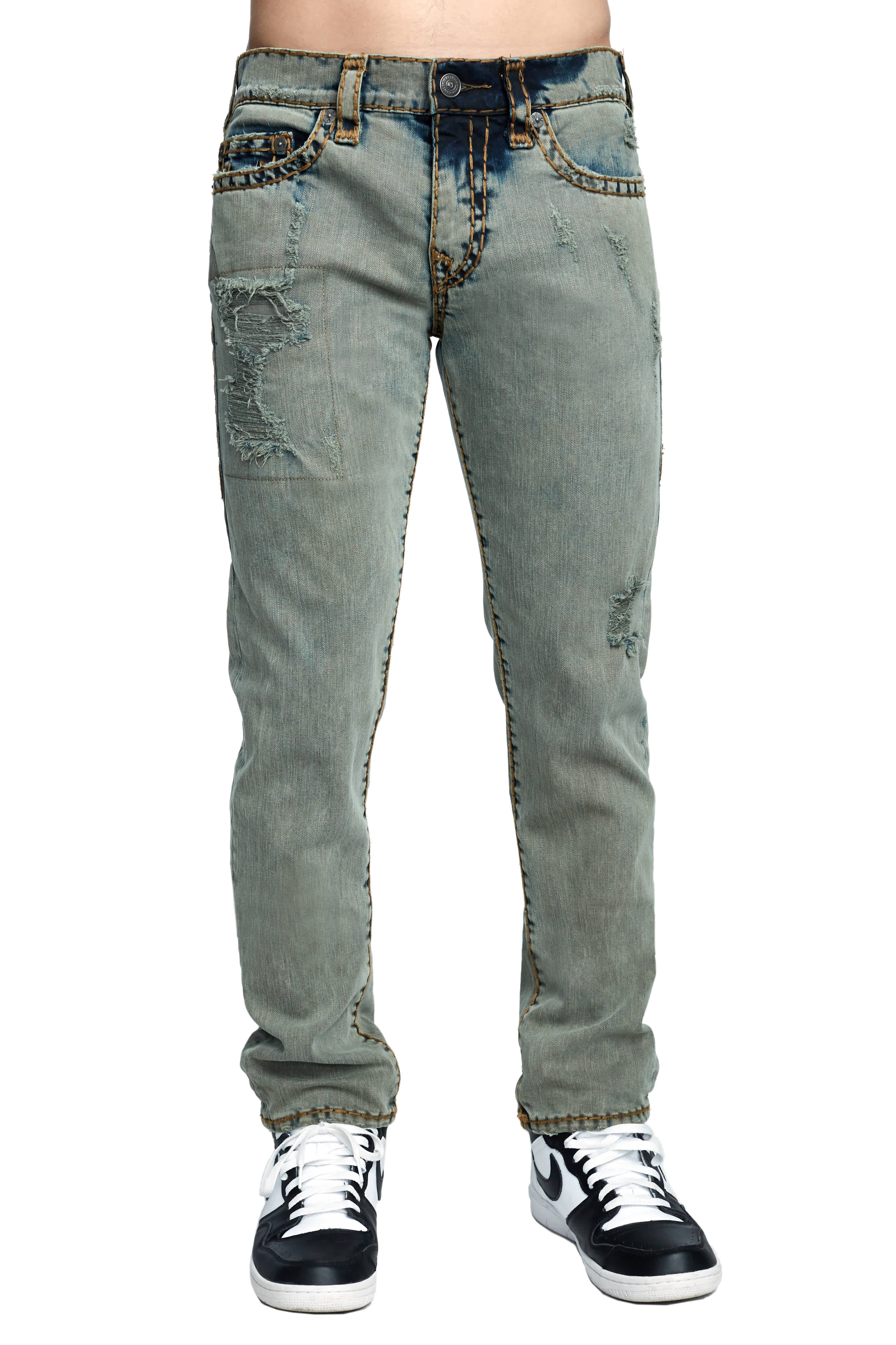MENS OVERDYED SUPER T ROCCO SKINNY JEAN