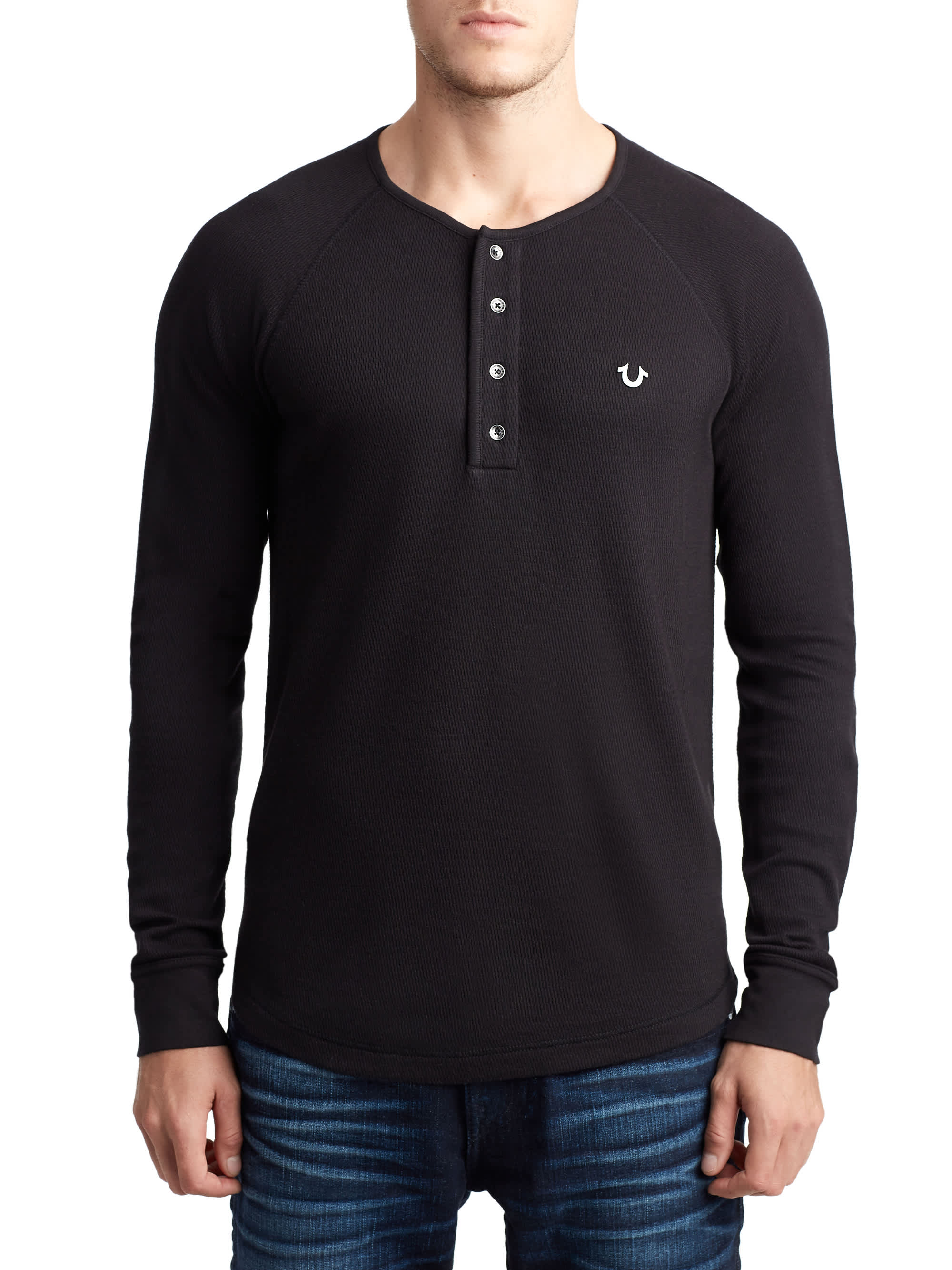 MENS RAGLAN HENLEY
