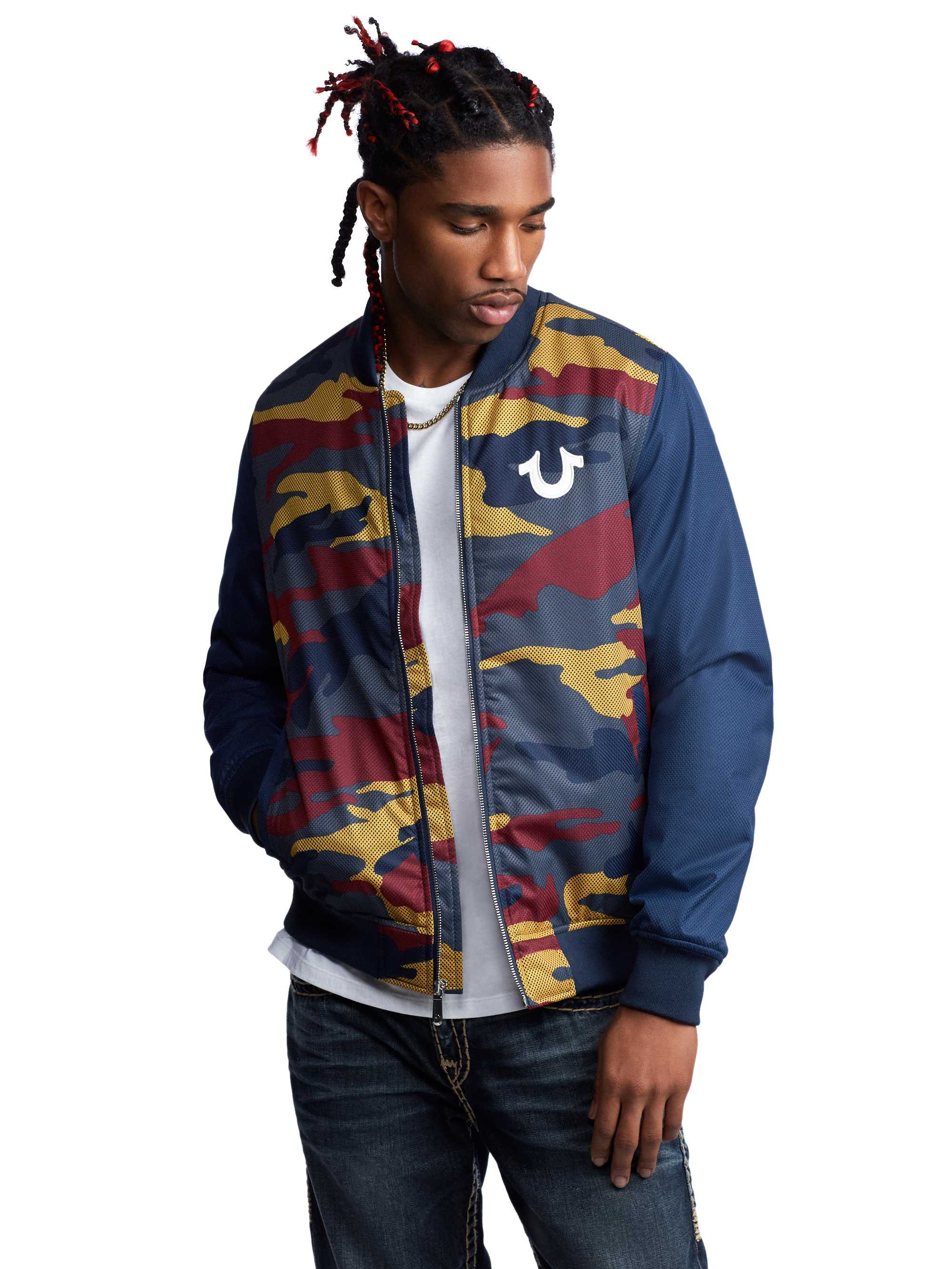 True religion camo bomber jacket new arrivals
