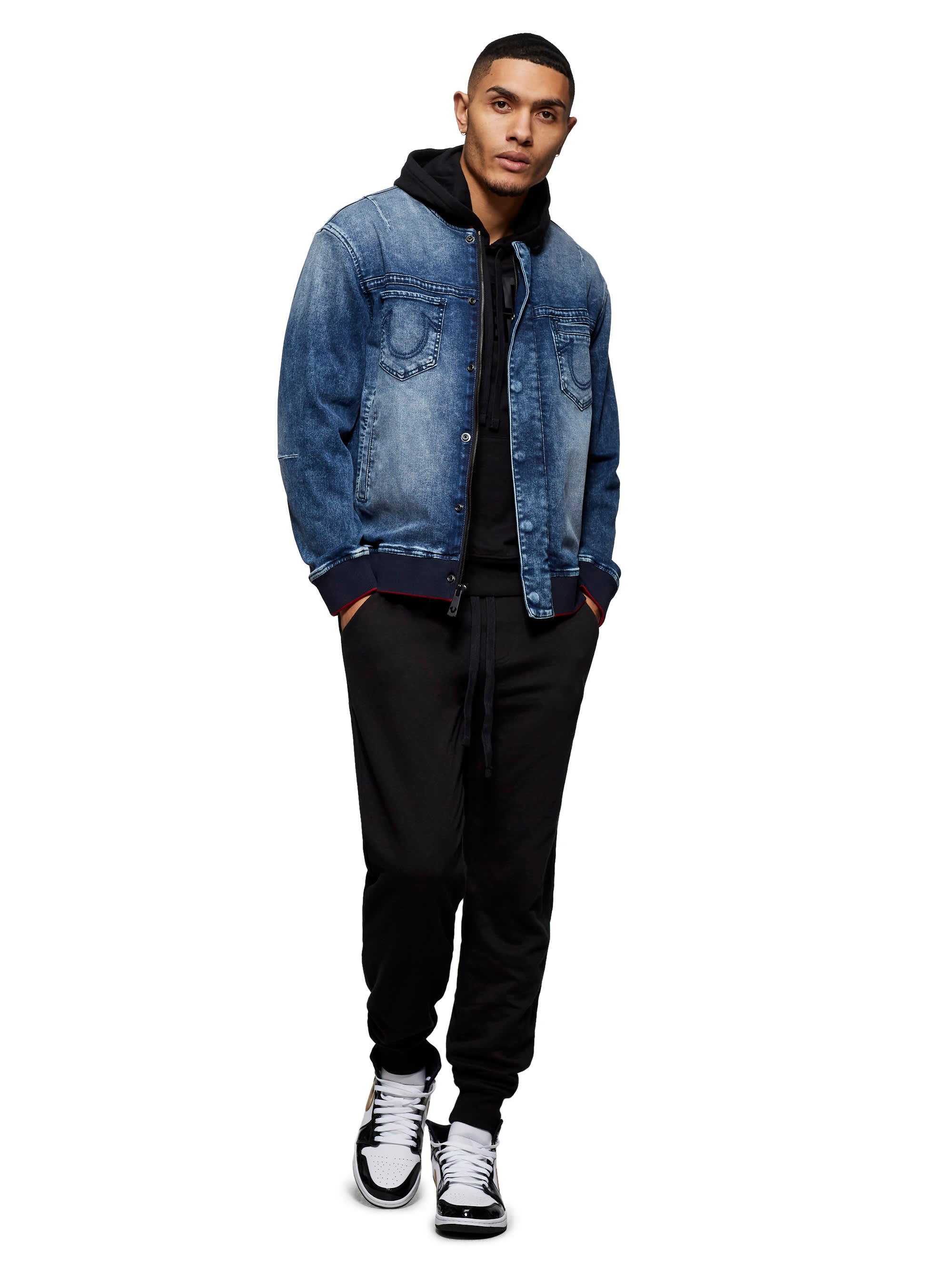 DENIM BOMBER JACKET