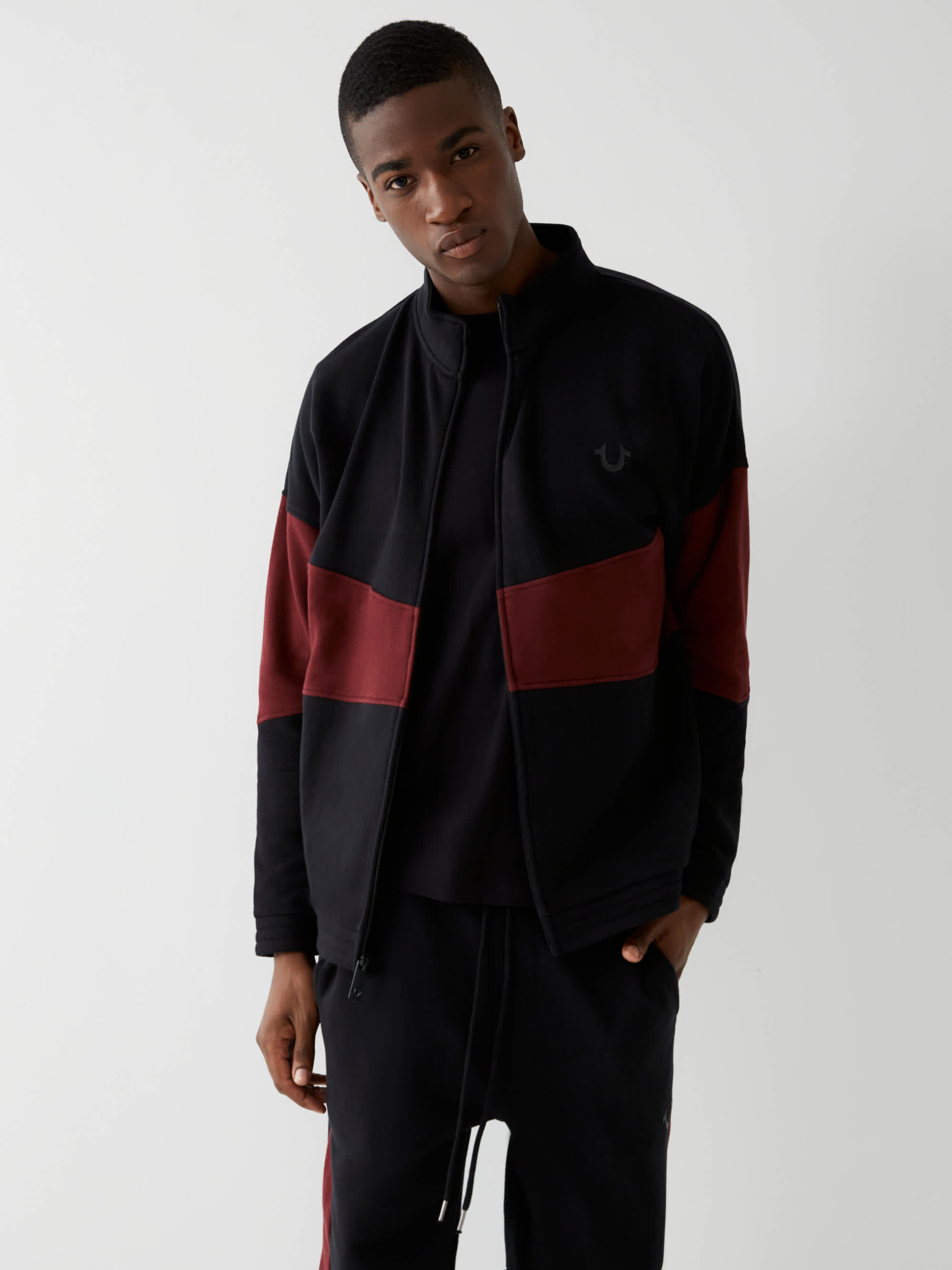 COLOR BLOCK TRACK JACKET