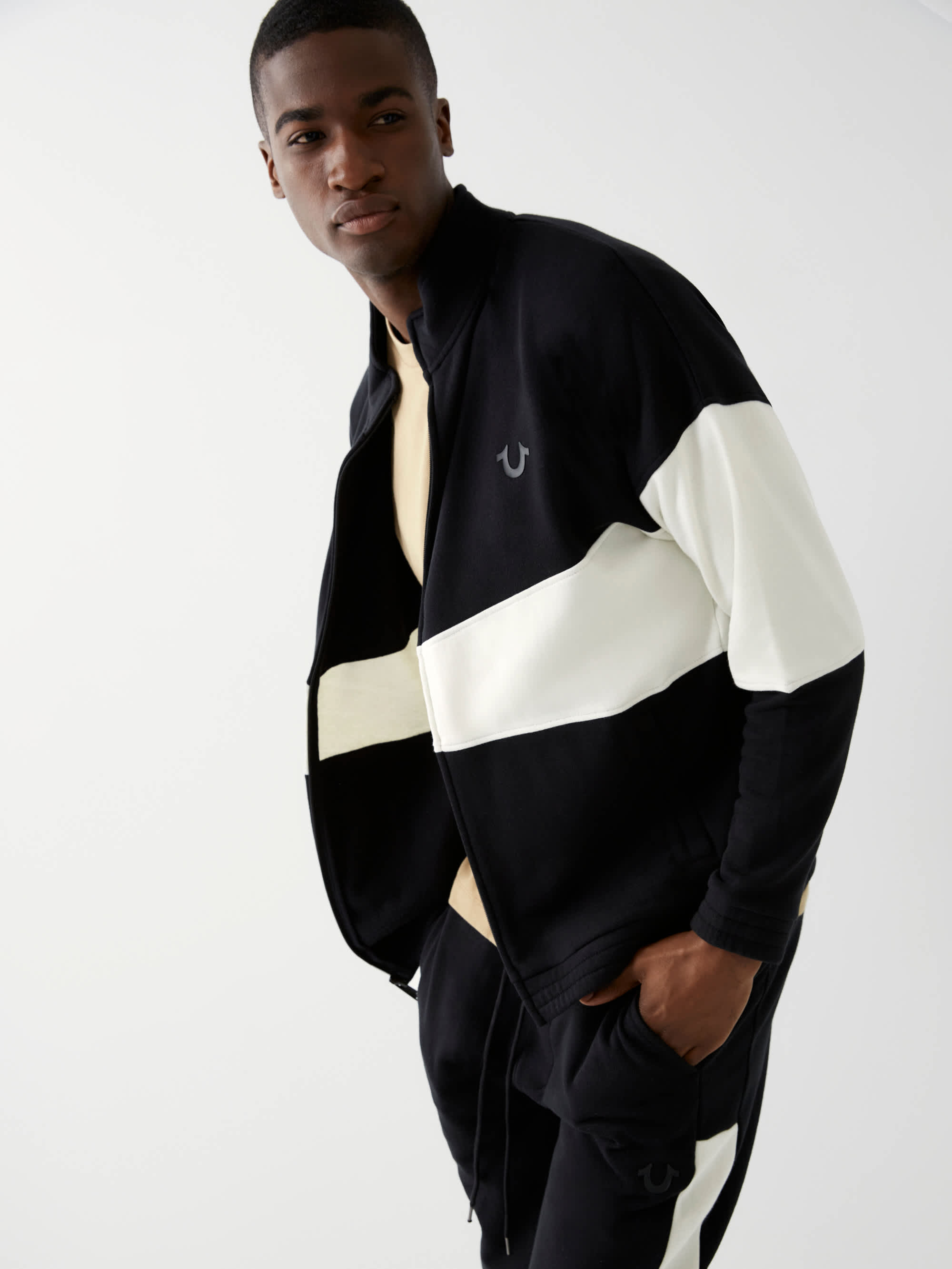 COLOR BLOCK TRACK JACKET