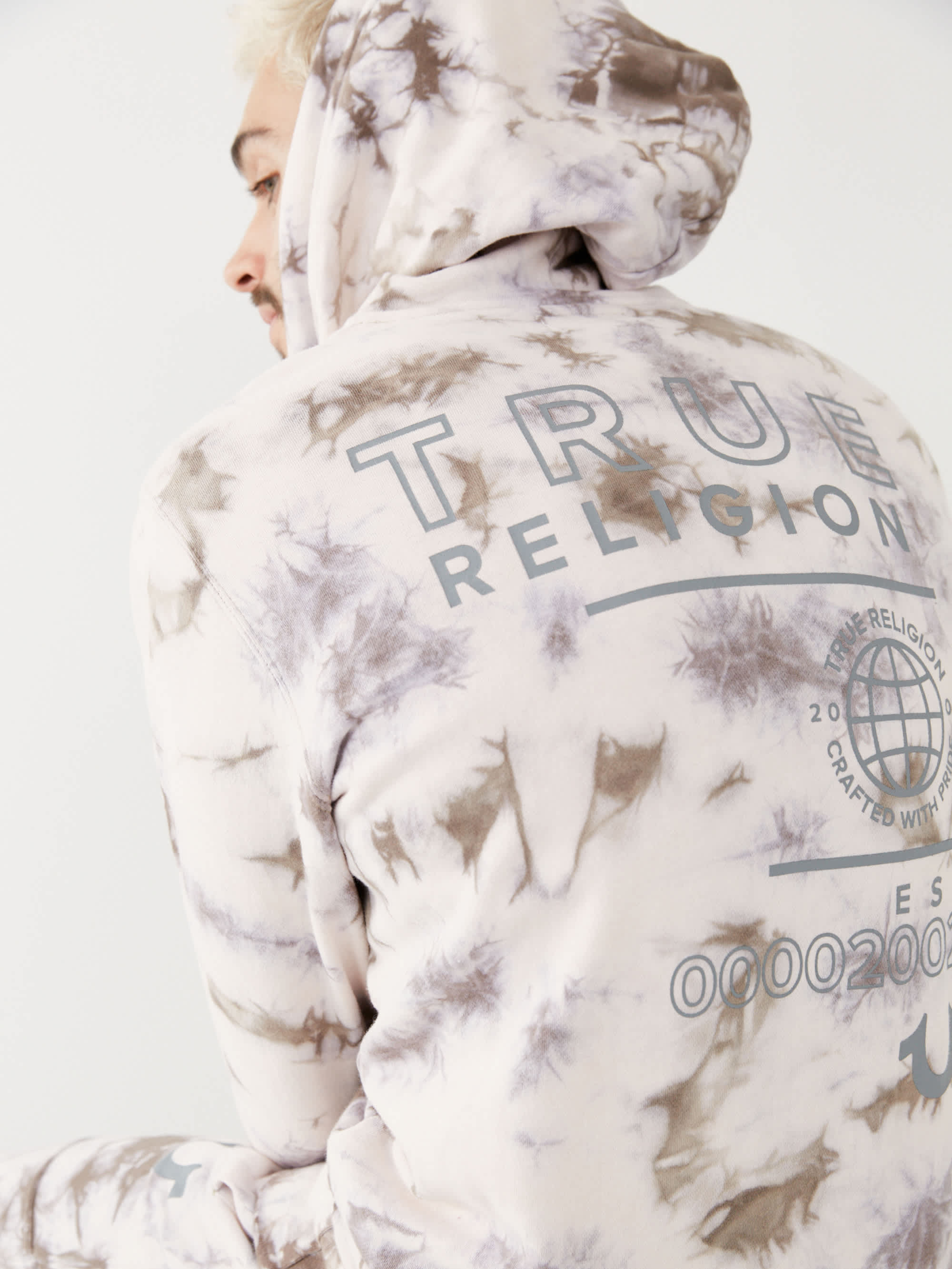 TIE DYE ZIP HOODIE