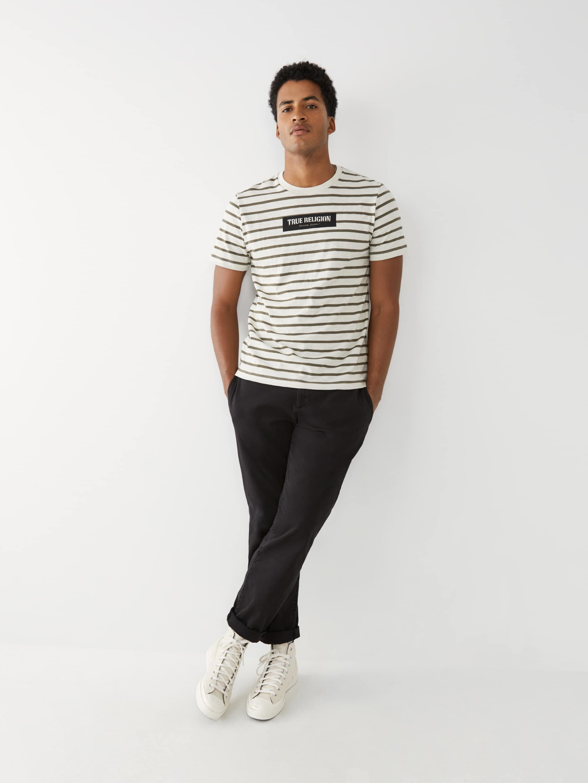 STRIPE LOGO TEE