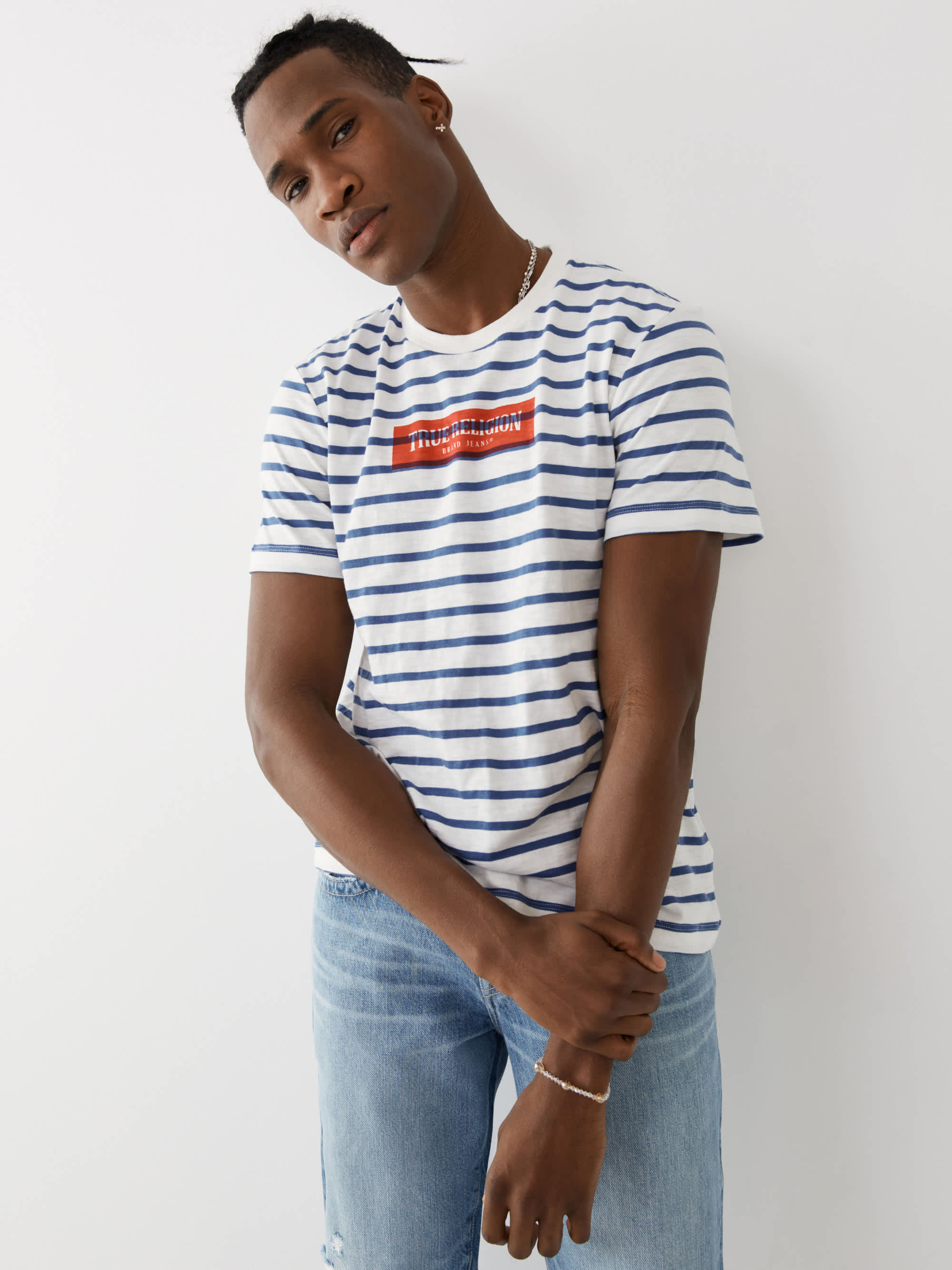 STRIPE LOGO TEE