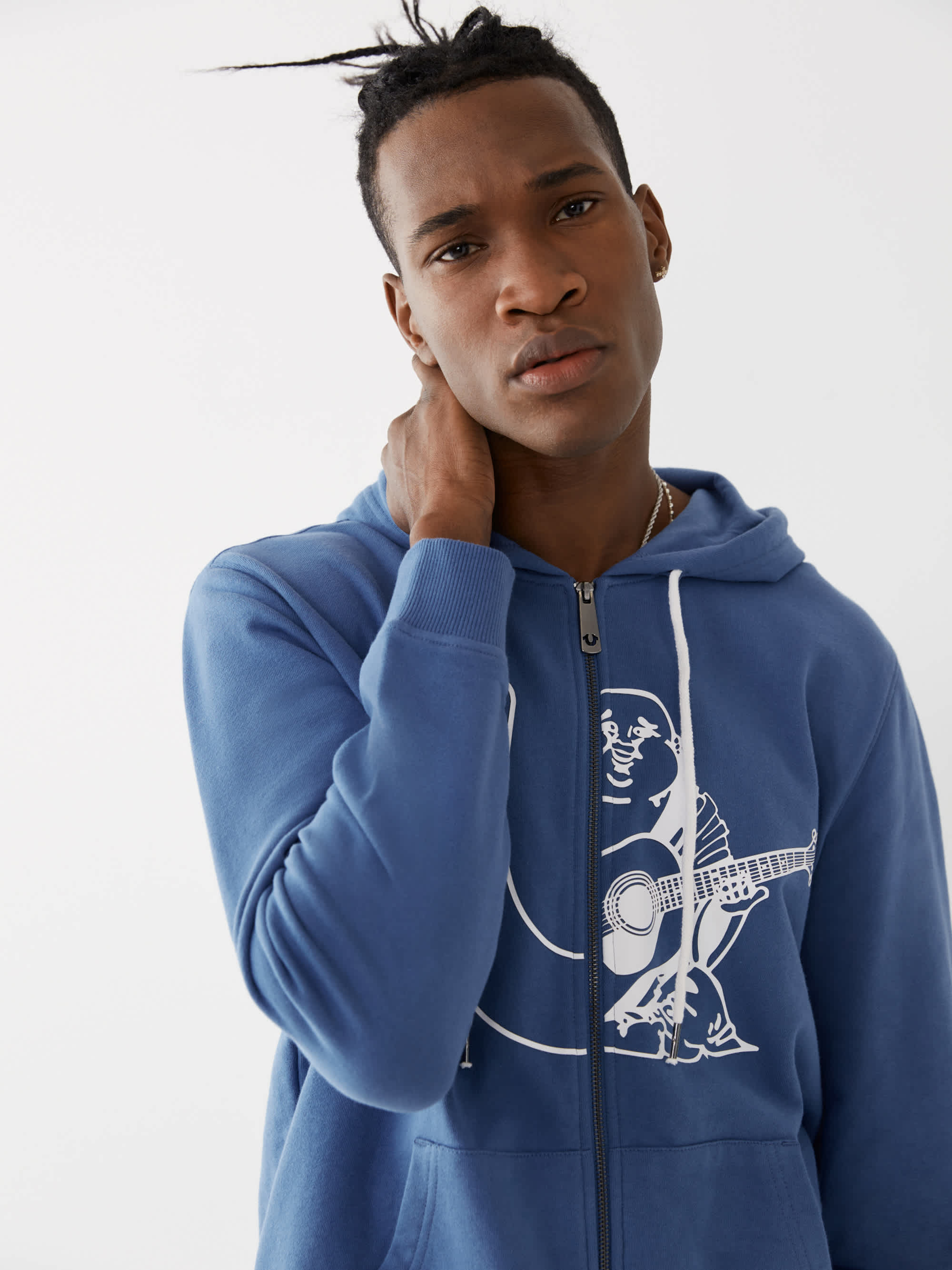 SPLIT LOGO ZIP HOODIE