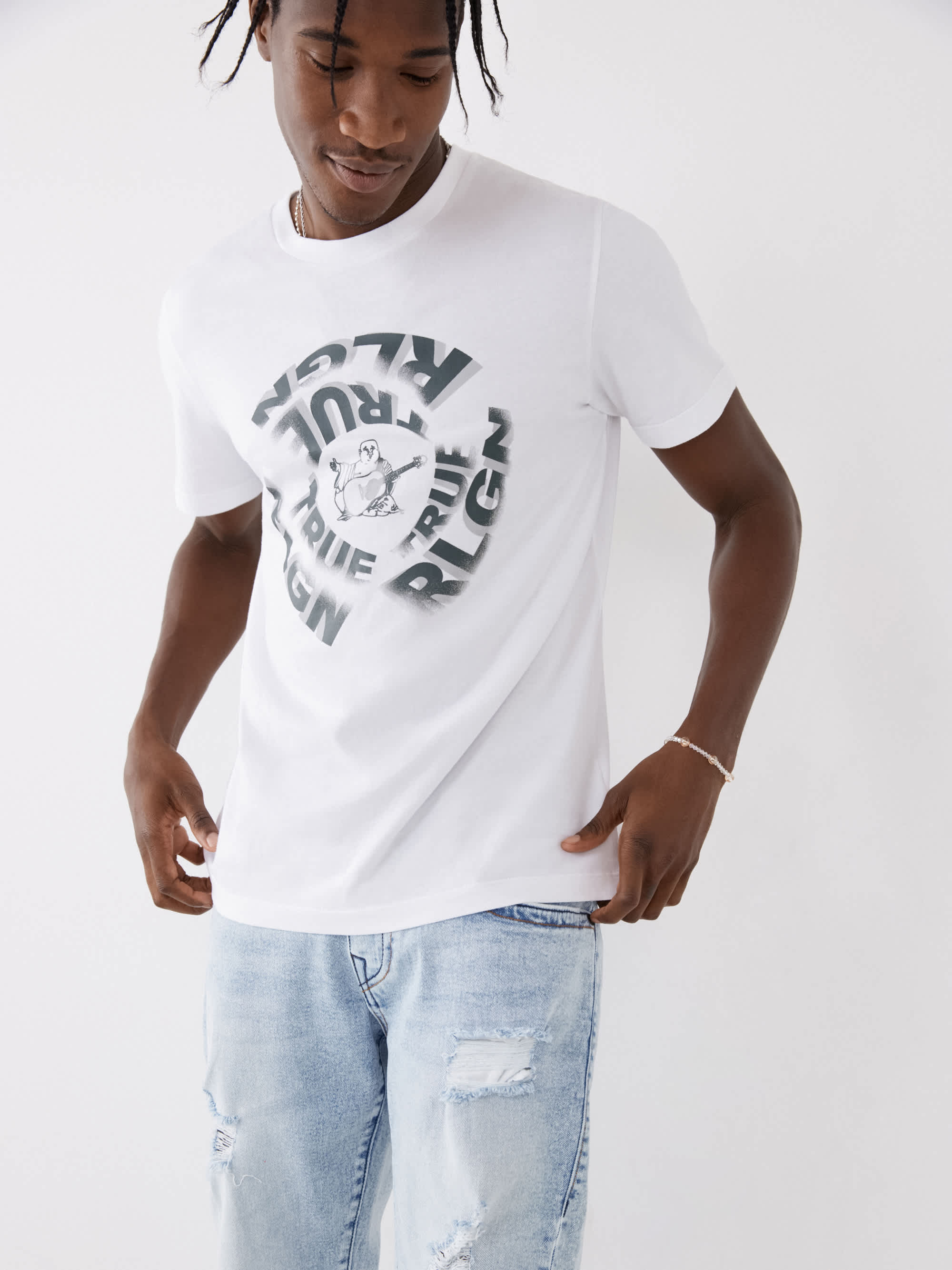 SWIRL LOGO TEE