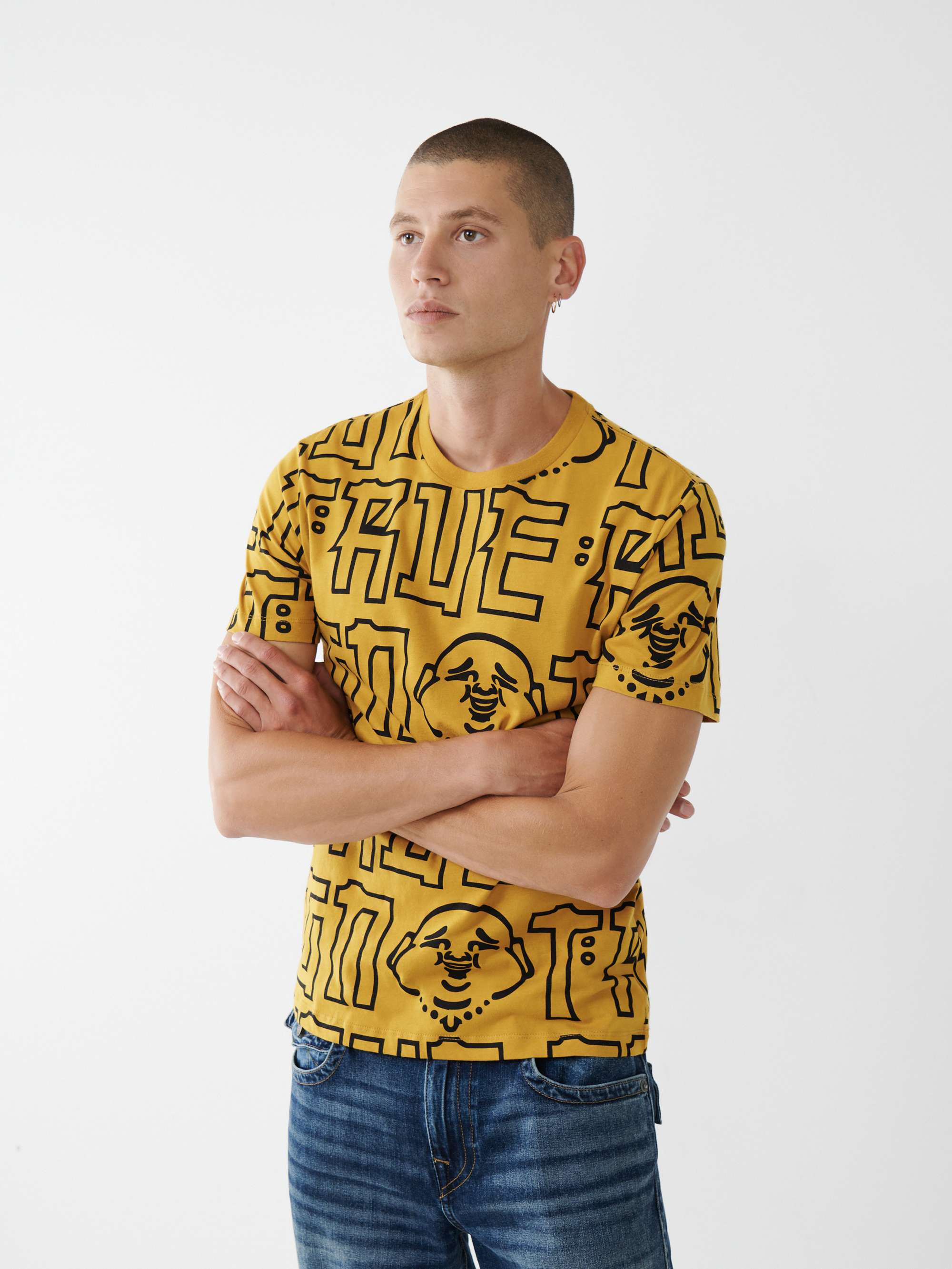 ALLOVER PRINT LOGO TEE