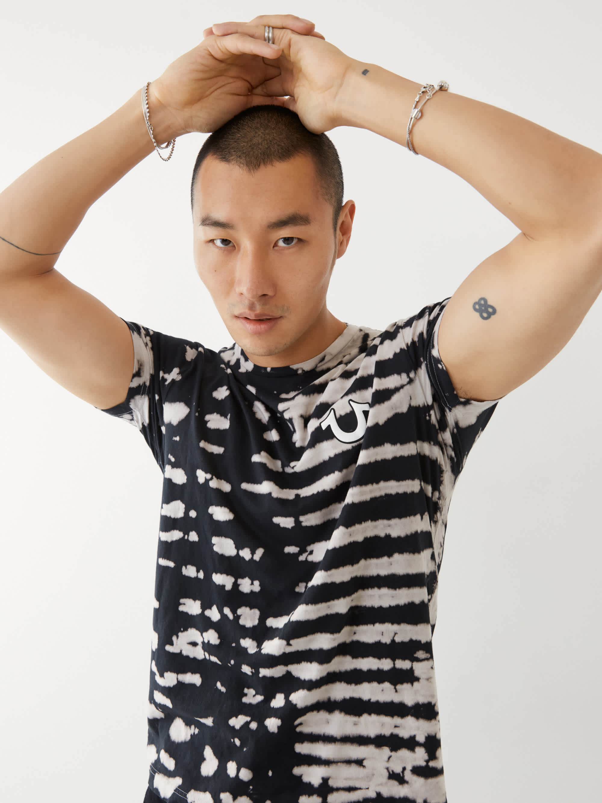 TIE DYE BUDDHA LOGO TEE