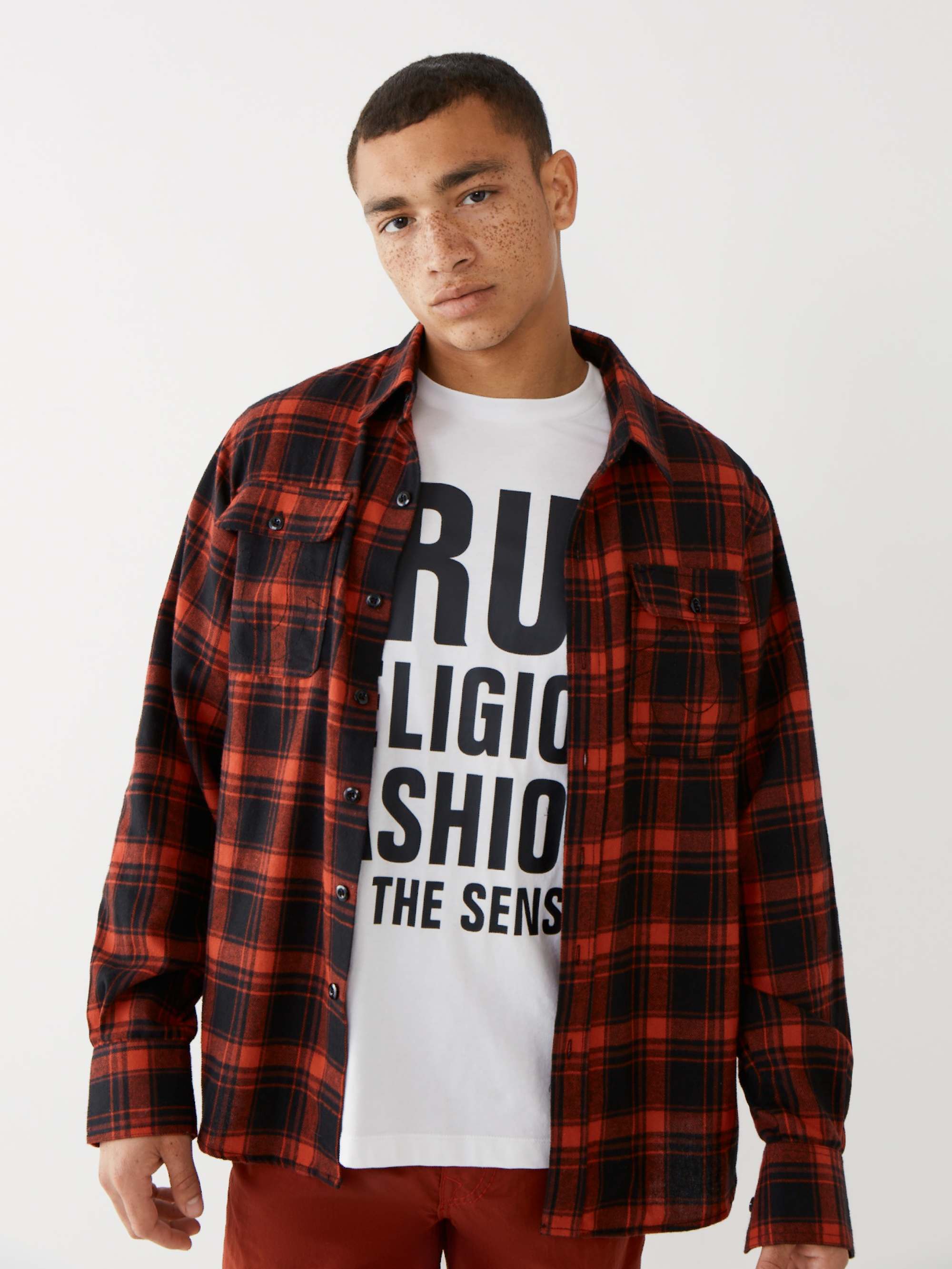 PLAID UTILITY SHIRT