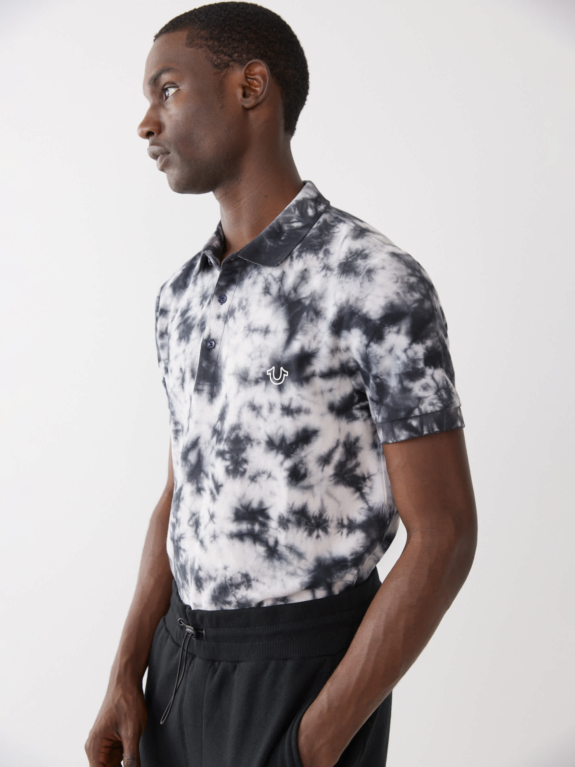 TIE DYE POLO SHIRT