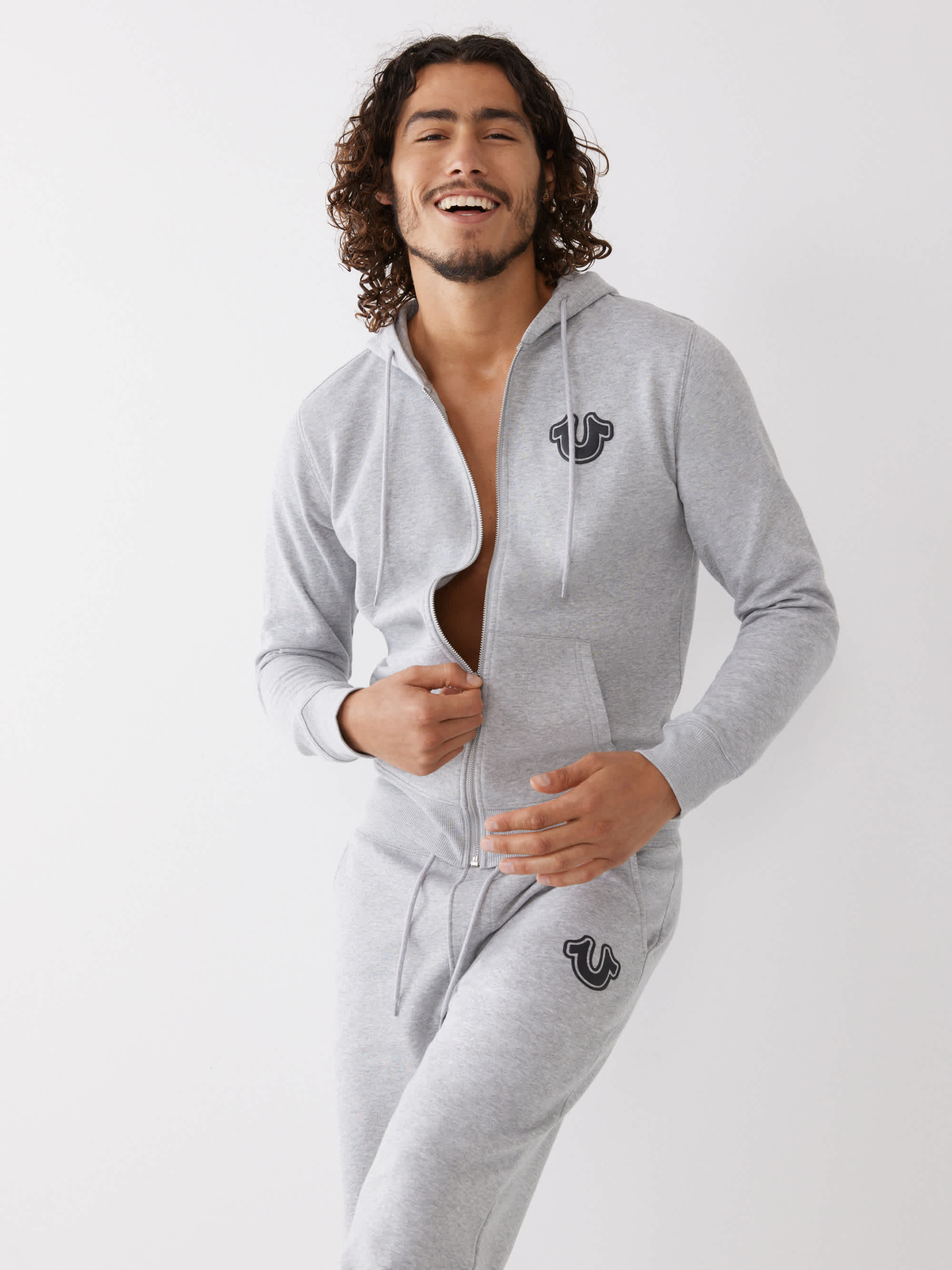 BUDDHA LOGO ZIP HOODIE