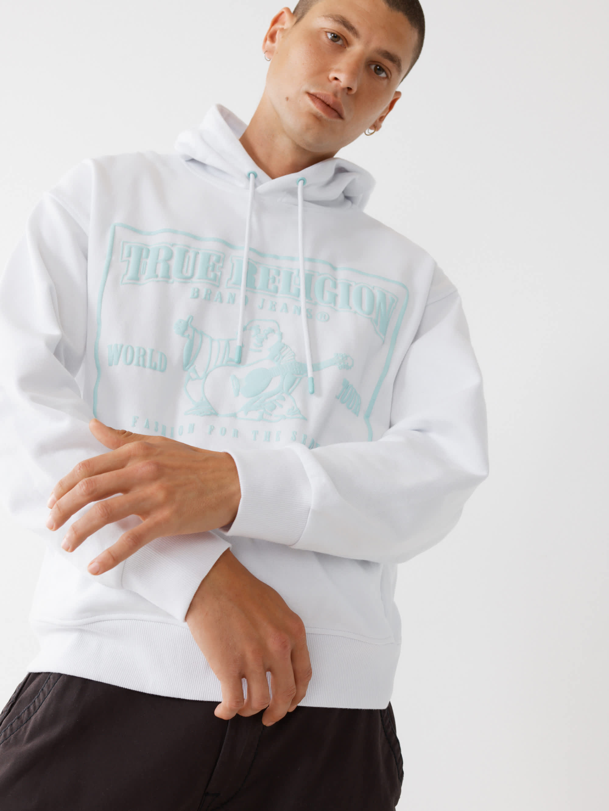 BUDDHA LOGO RELAXED HOODIE