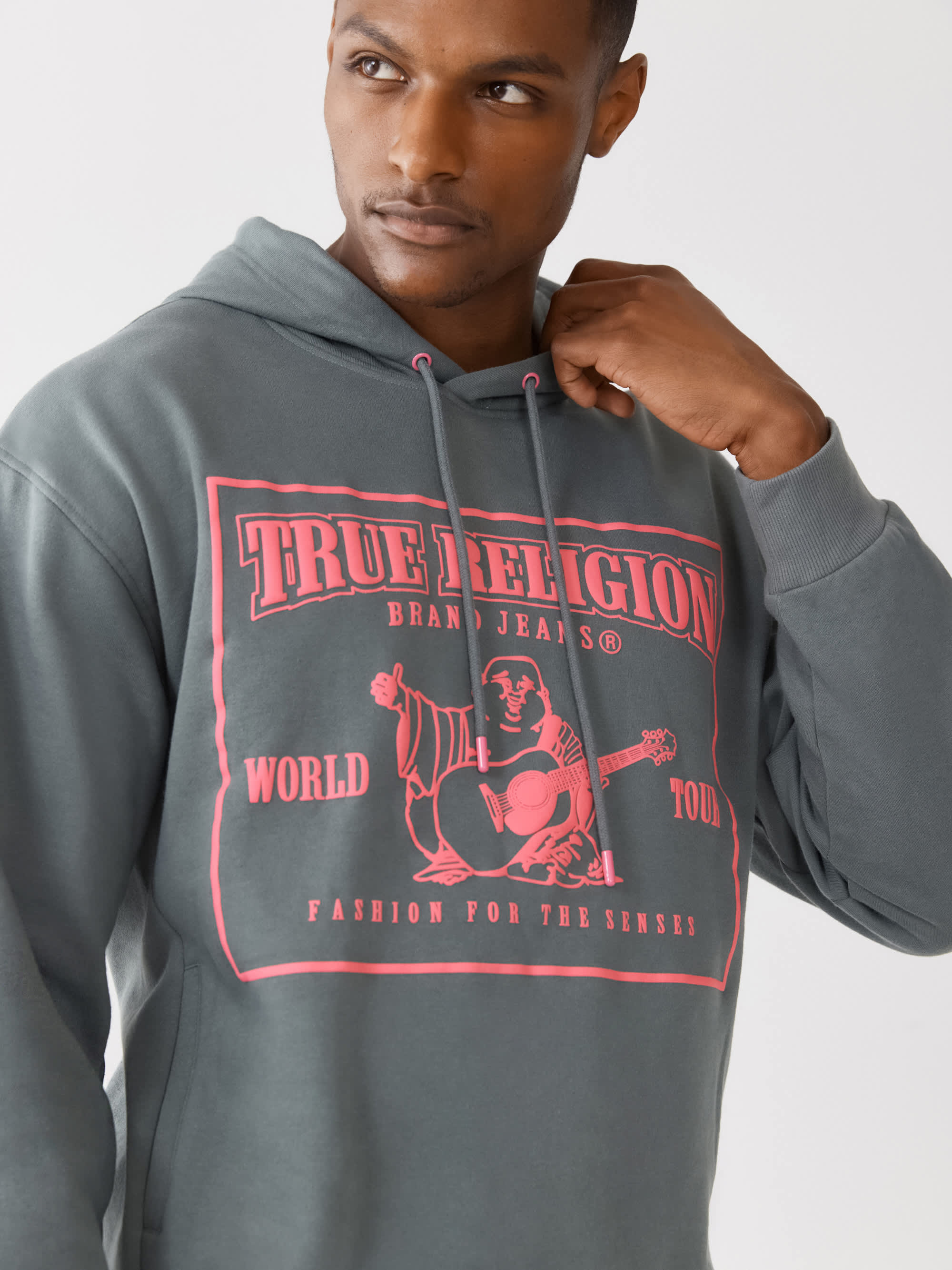BUDDHA LOGO RELAXED HOODIE