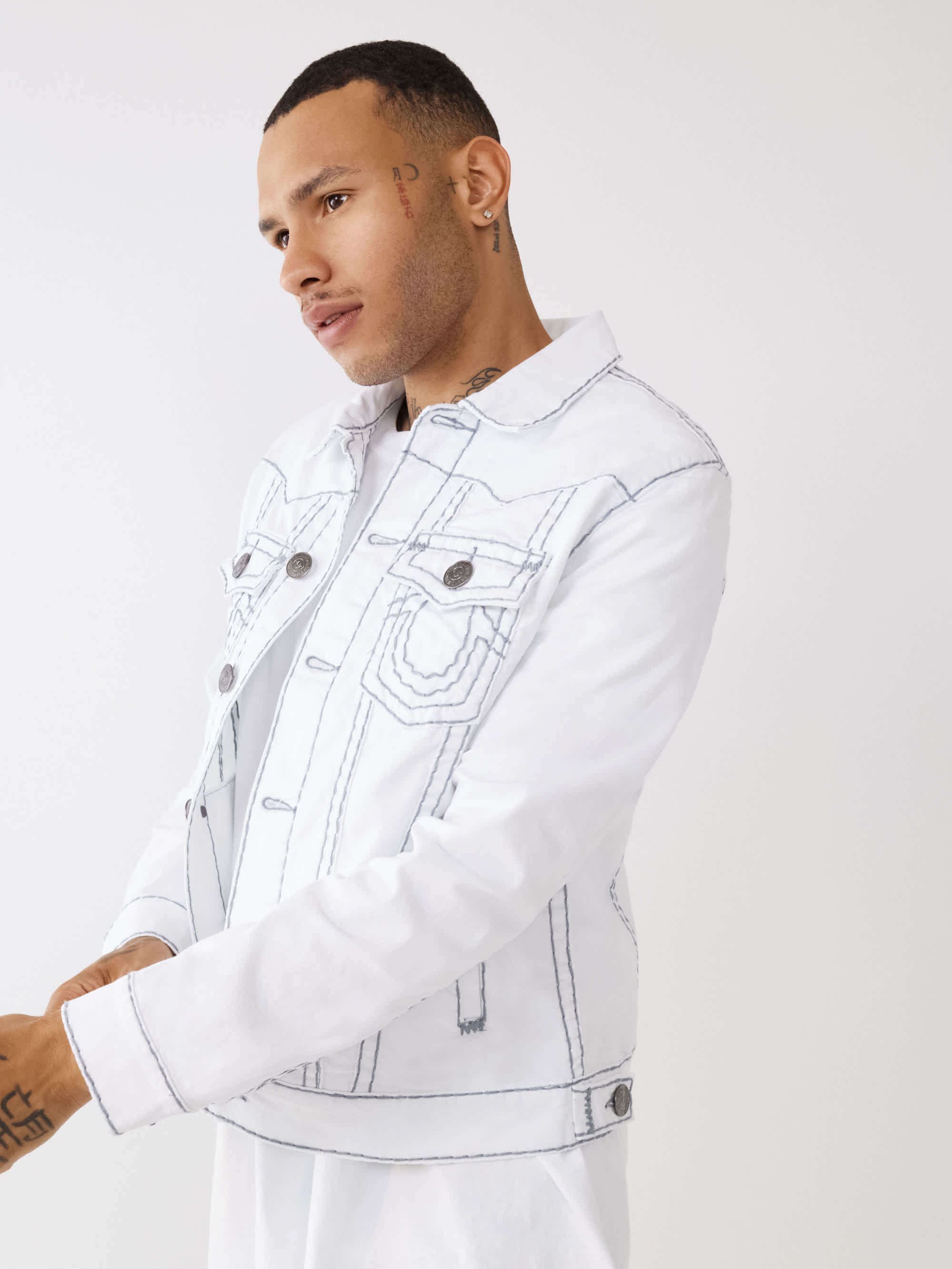 JIMMY SUPER T STITCH DENIM JACKET