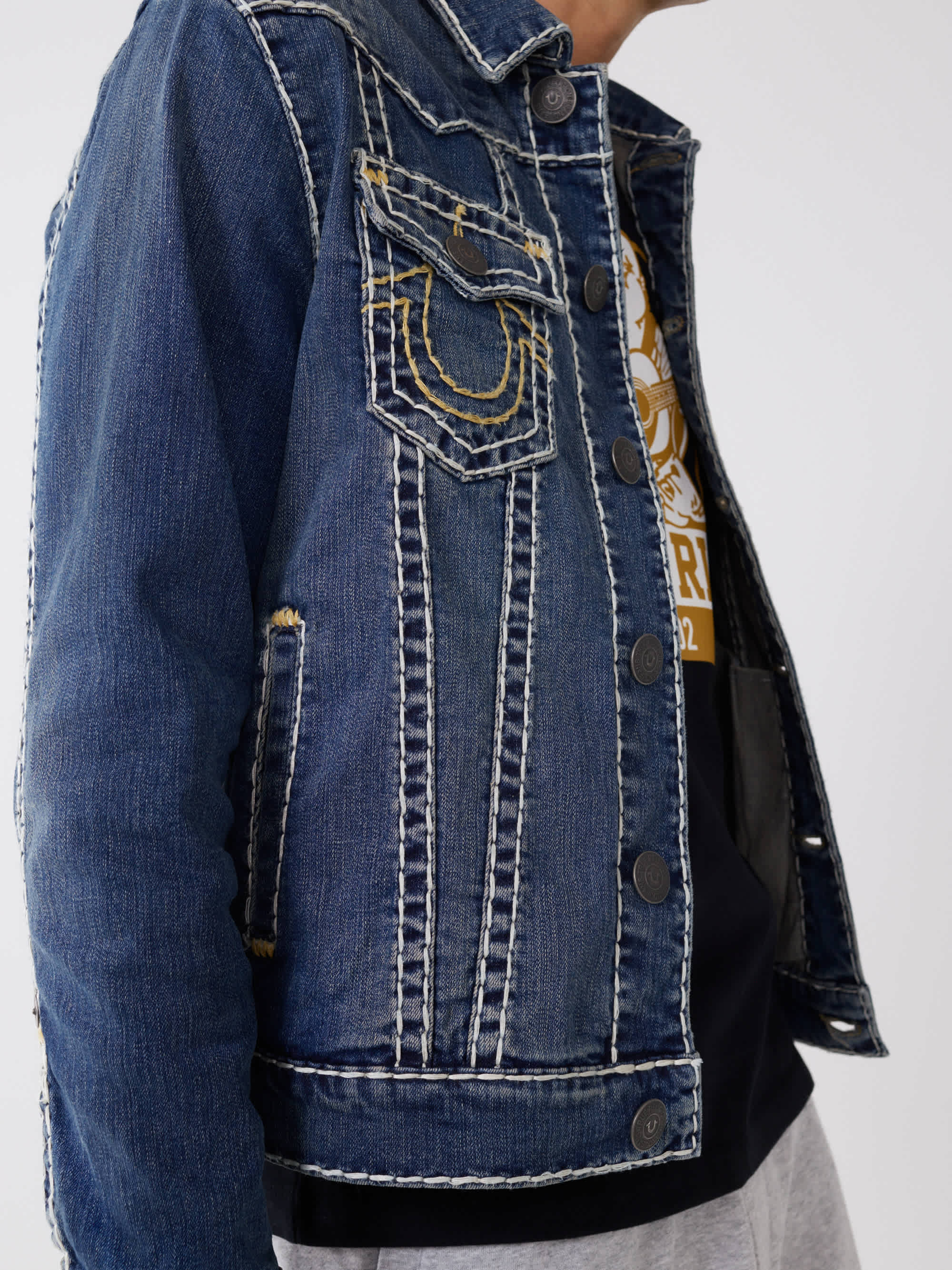 JIMMY SUPER T STITCH DENIM JACKET