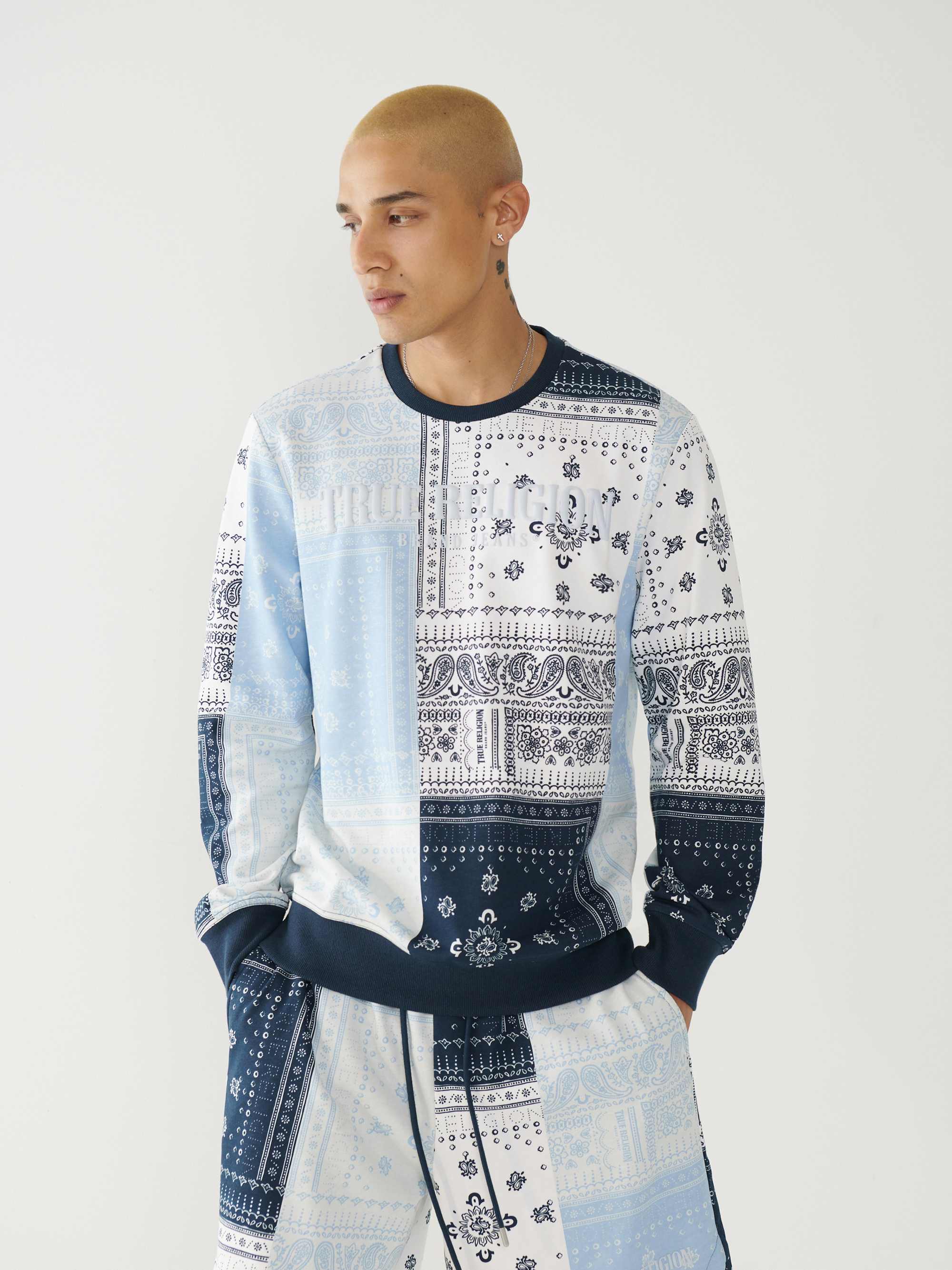 ALLOVER PRINT SWEATSHIRT