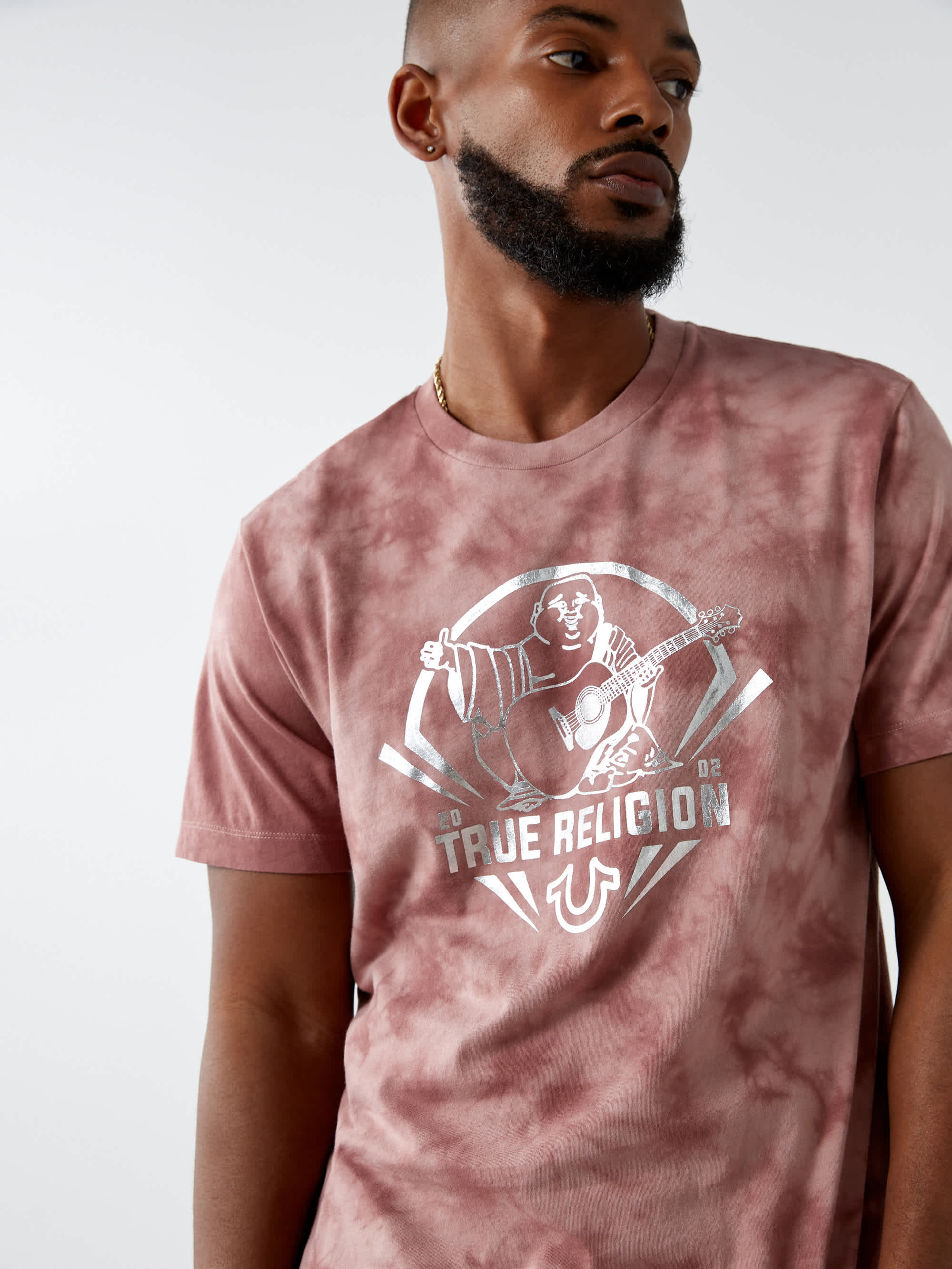 TIE DYE BUDDHA LOGO TEE