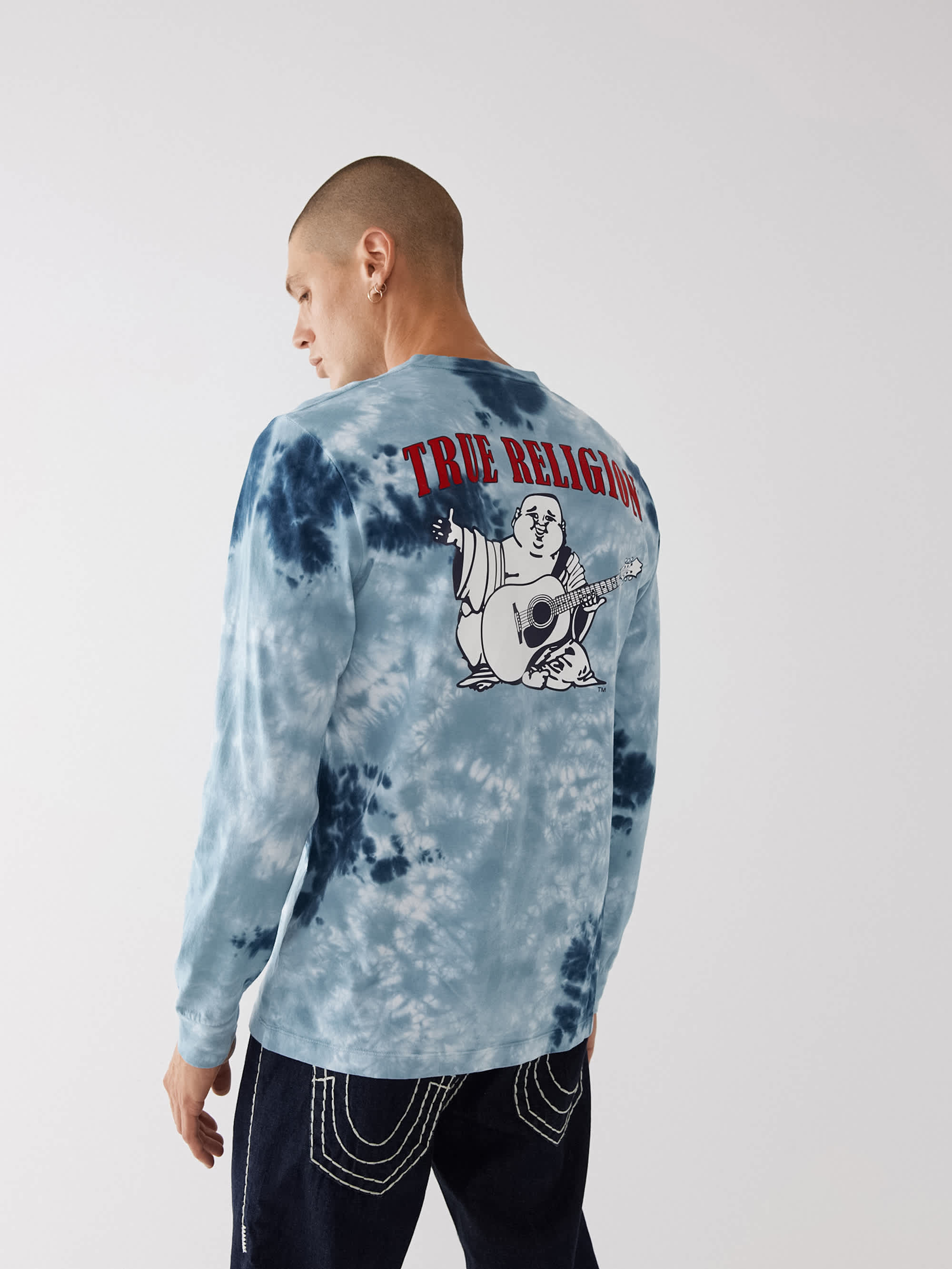 LONG SLEEVE TIE DYE CLASSIC LOGO TEE