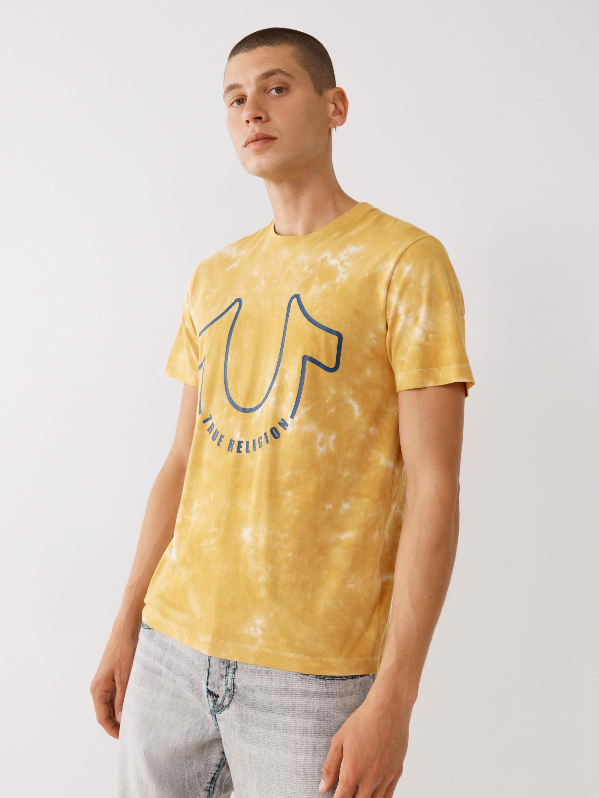 TIE DYE HORSESHOE LOGO TEE