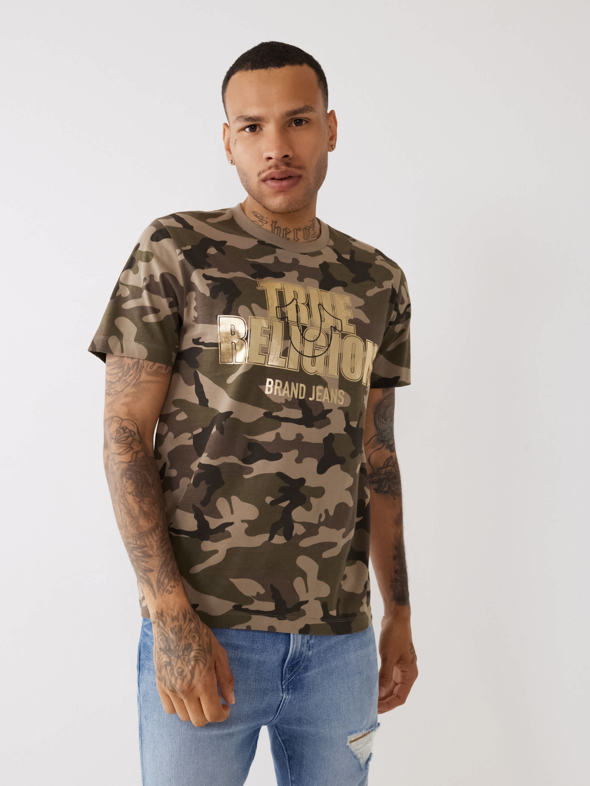 CAMO LOGO TEE