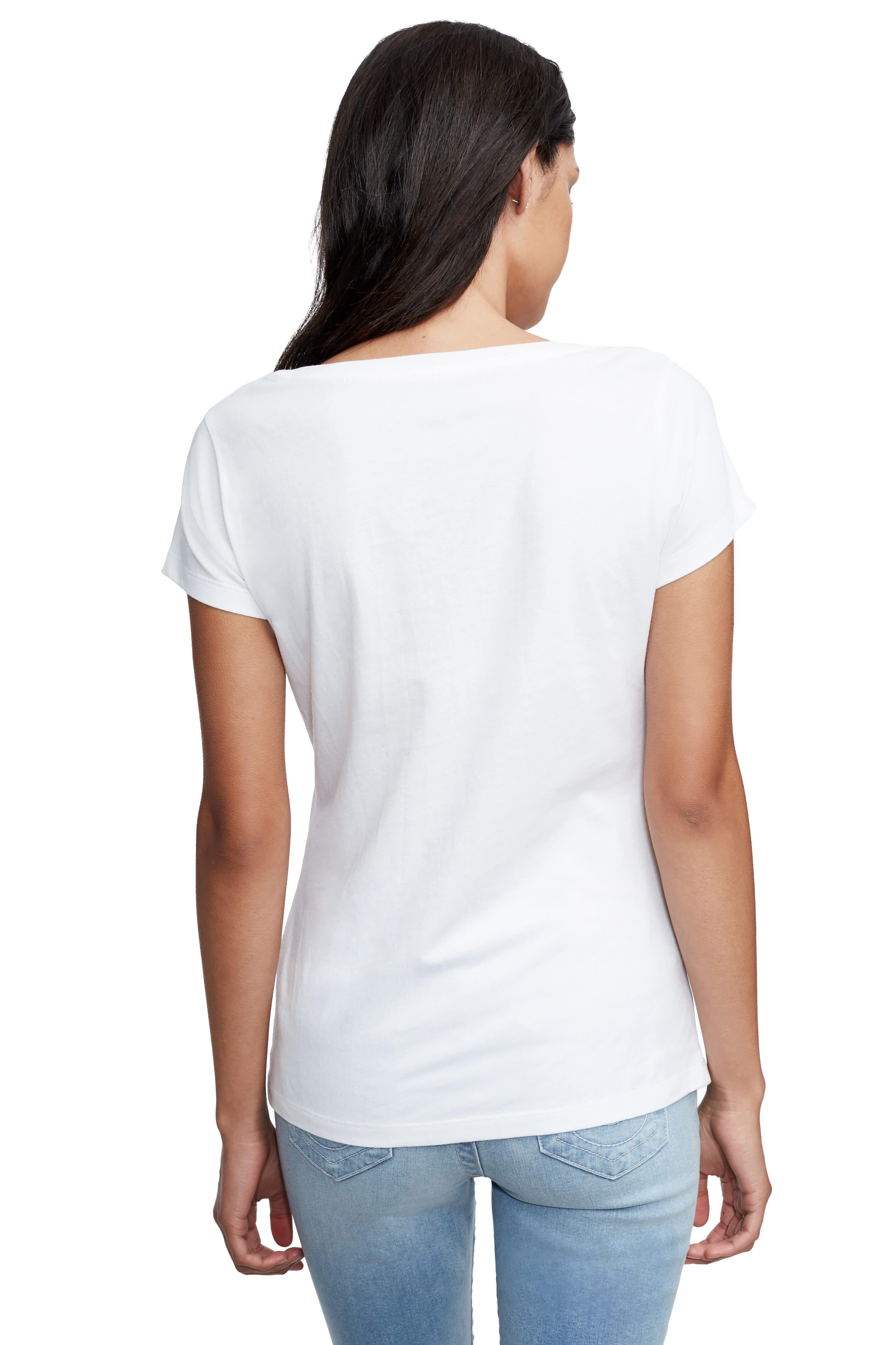 TROPICAL TRUE ROUNDED V NECK TEE