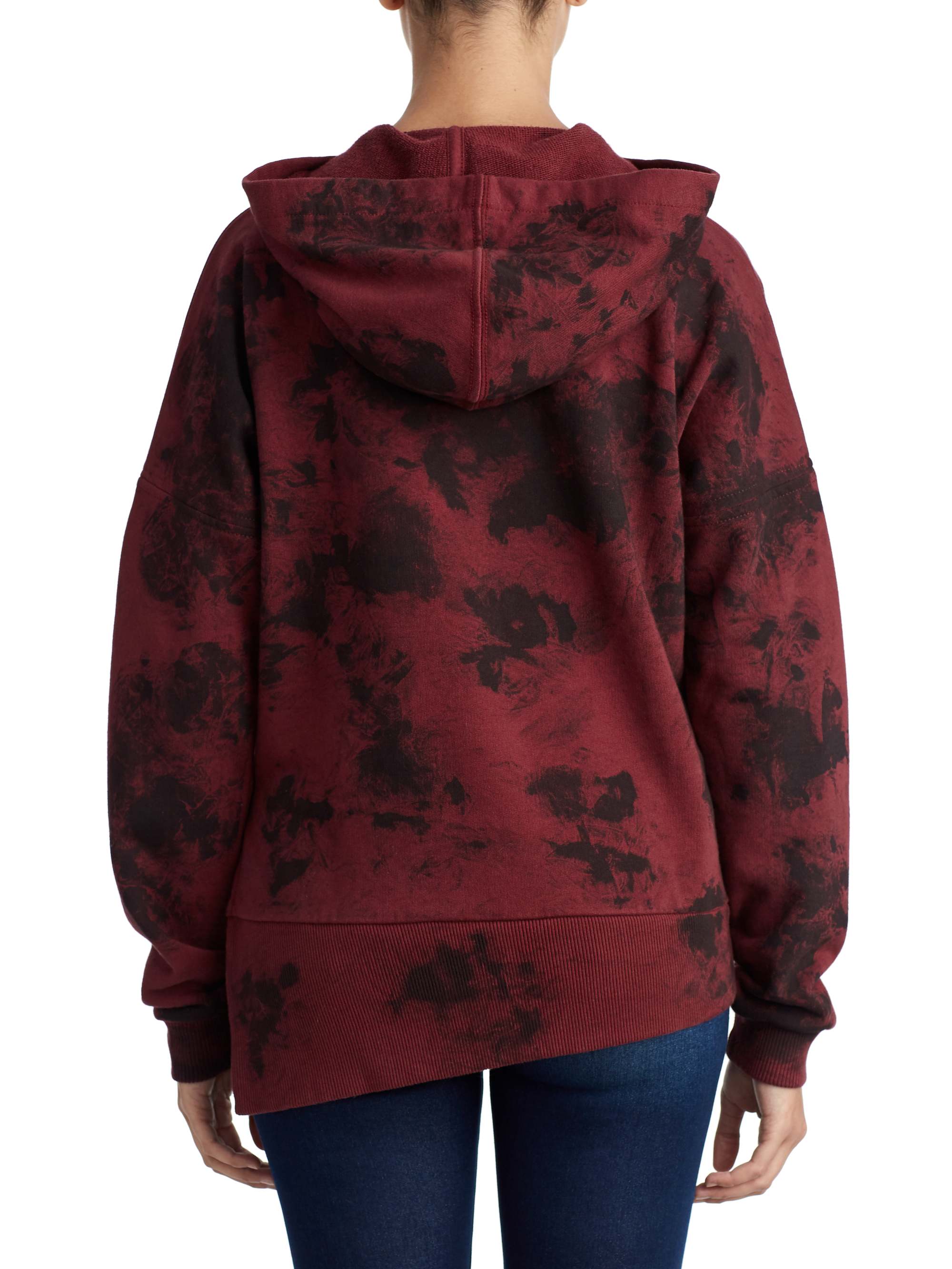 WOMENS CRAFTED PRINT PULLOVER HOODIE