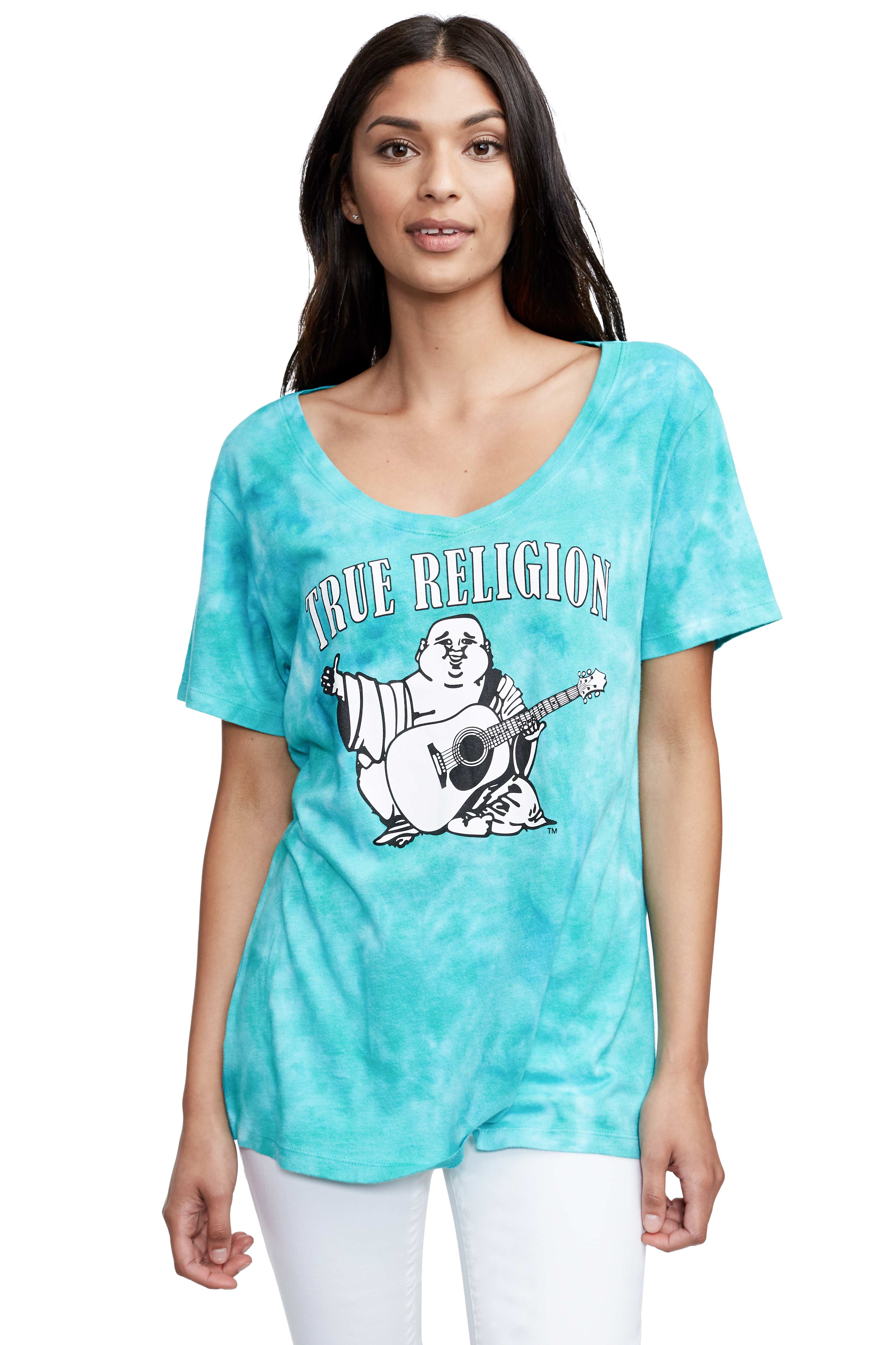 CLASSIC BUDDHA RELAXED V NECK WOMENS TEE
