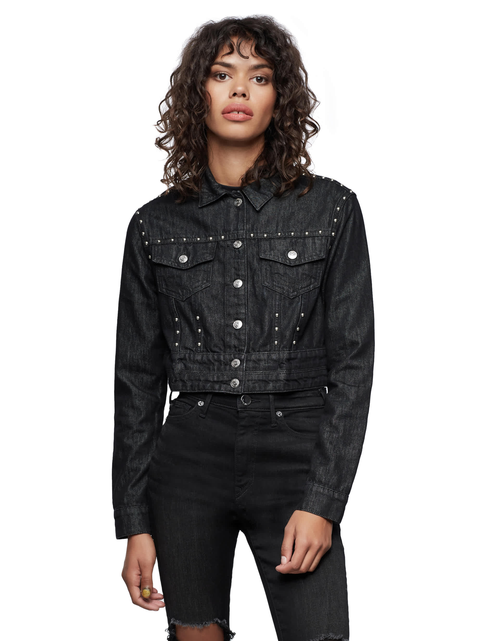 STUDDED DENIM JACKET - Mystical Allure | True Religion